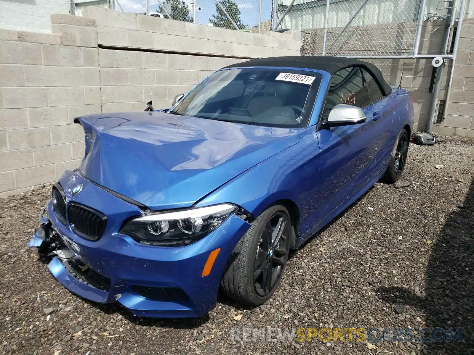 2 Photograph of a damaged car WBA2N3C59KVE46317 BMW M2 2019