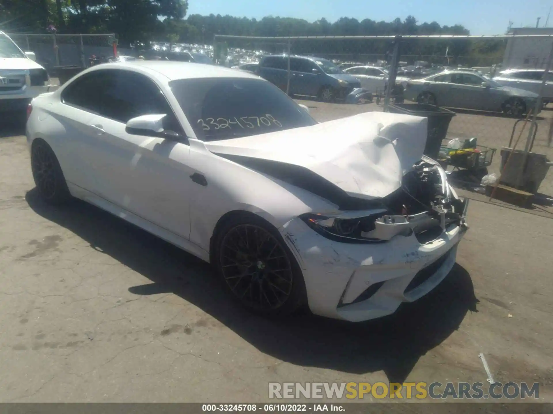 1 Photograph of a damaged car WBS2U7C50KVB09153 BMW M2 2019