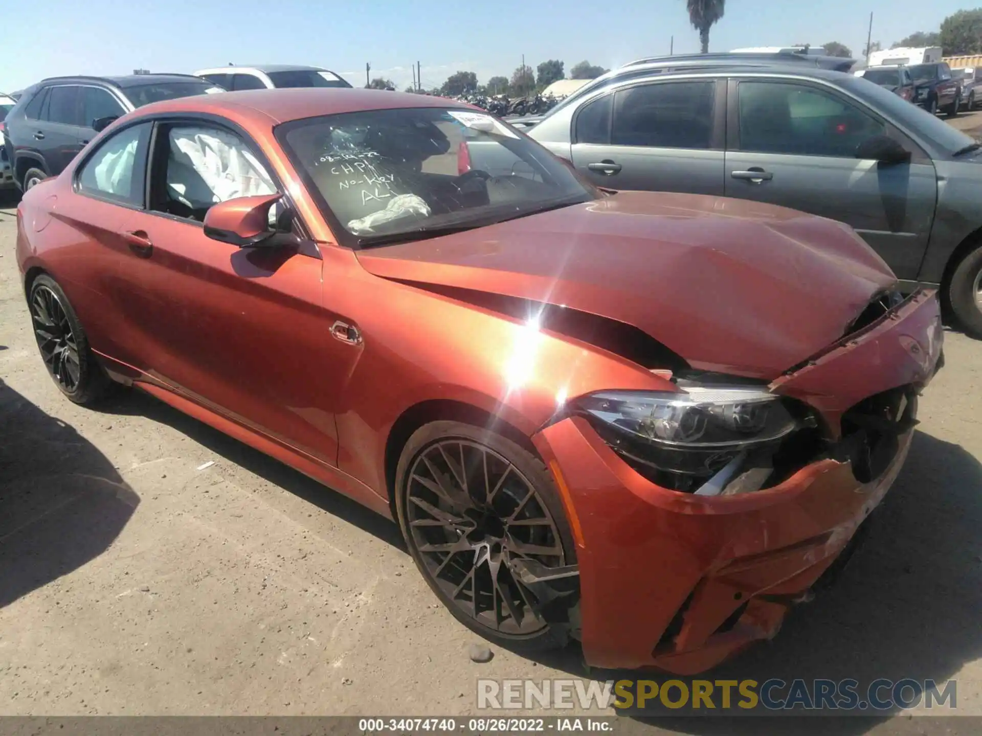 1 Photograph of a damaged car WBS2U7C50KVB09198 BMW M2 2019