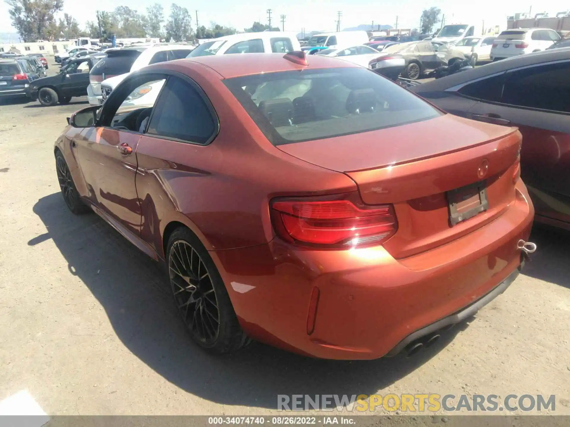 3 Photograph of a damaged car WBS2U7C50KVB09198 BMW M2 2019