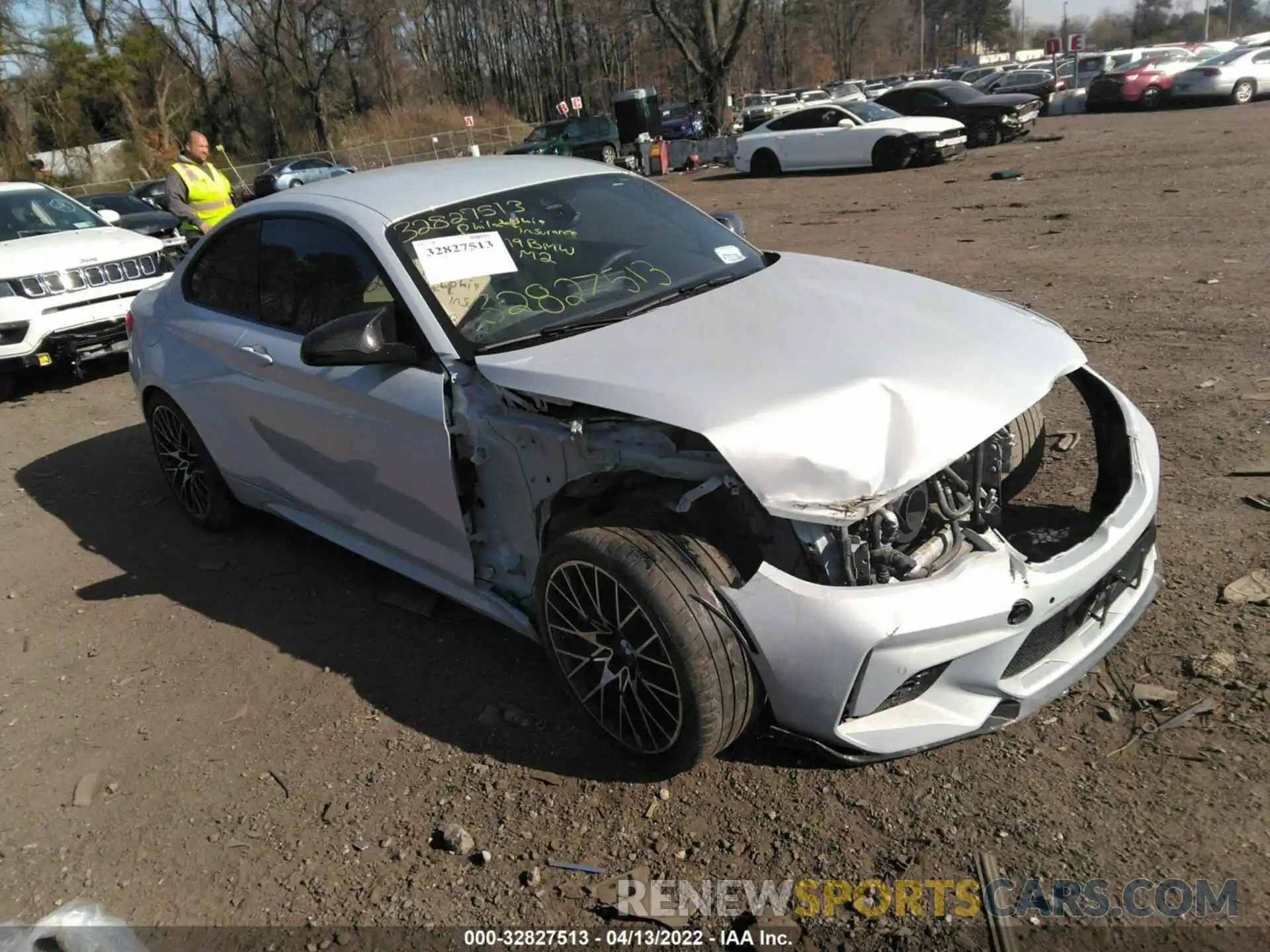 1 Photograph of a damaged car WBS2U7C51KVJ07716 BMW M2 2019