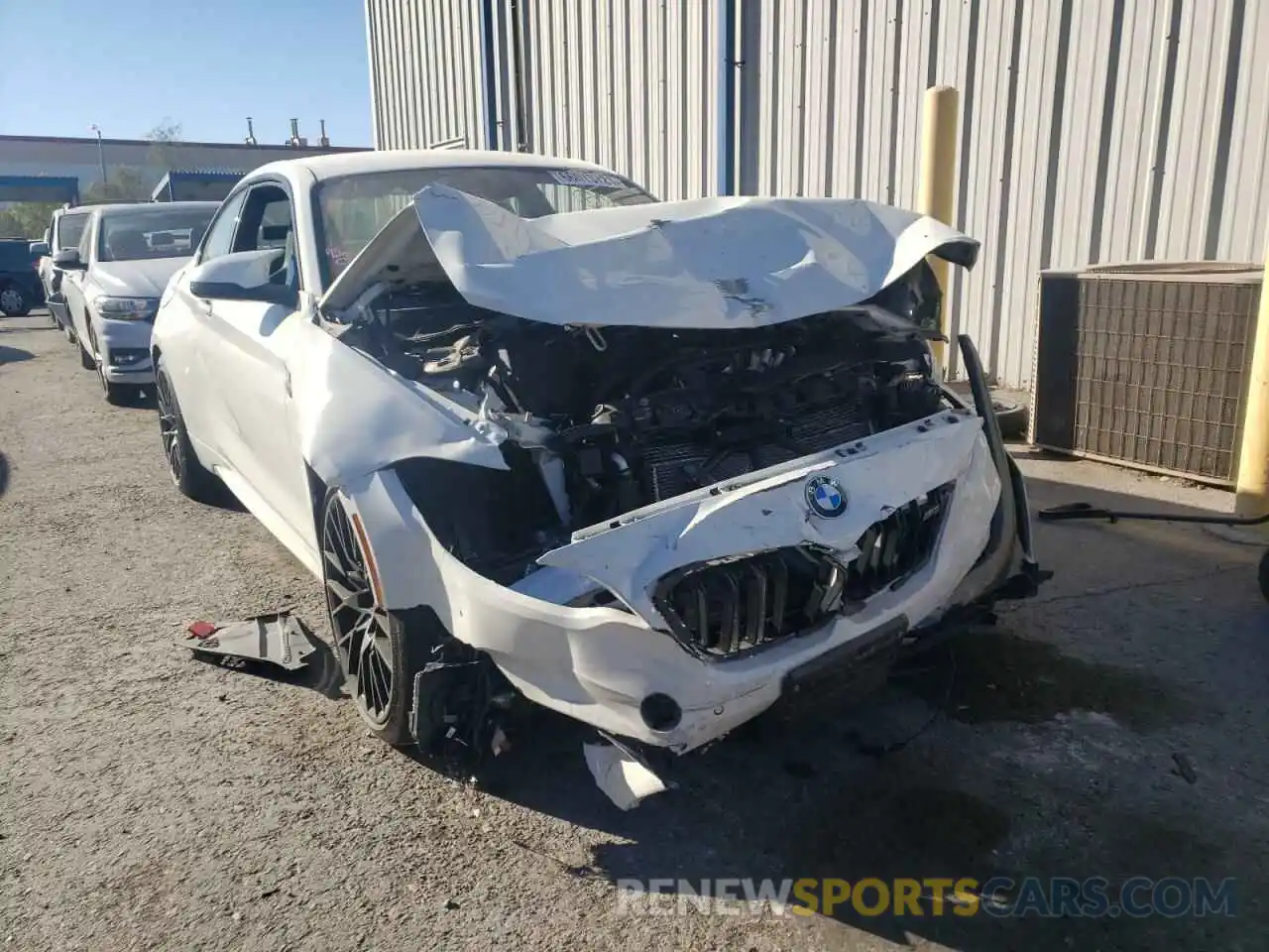 1 Photograph of a damaged car WBS2U7C53K7D15698 BMW M2 2019