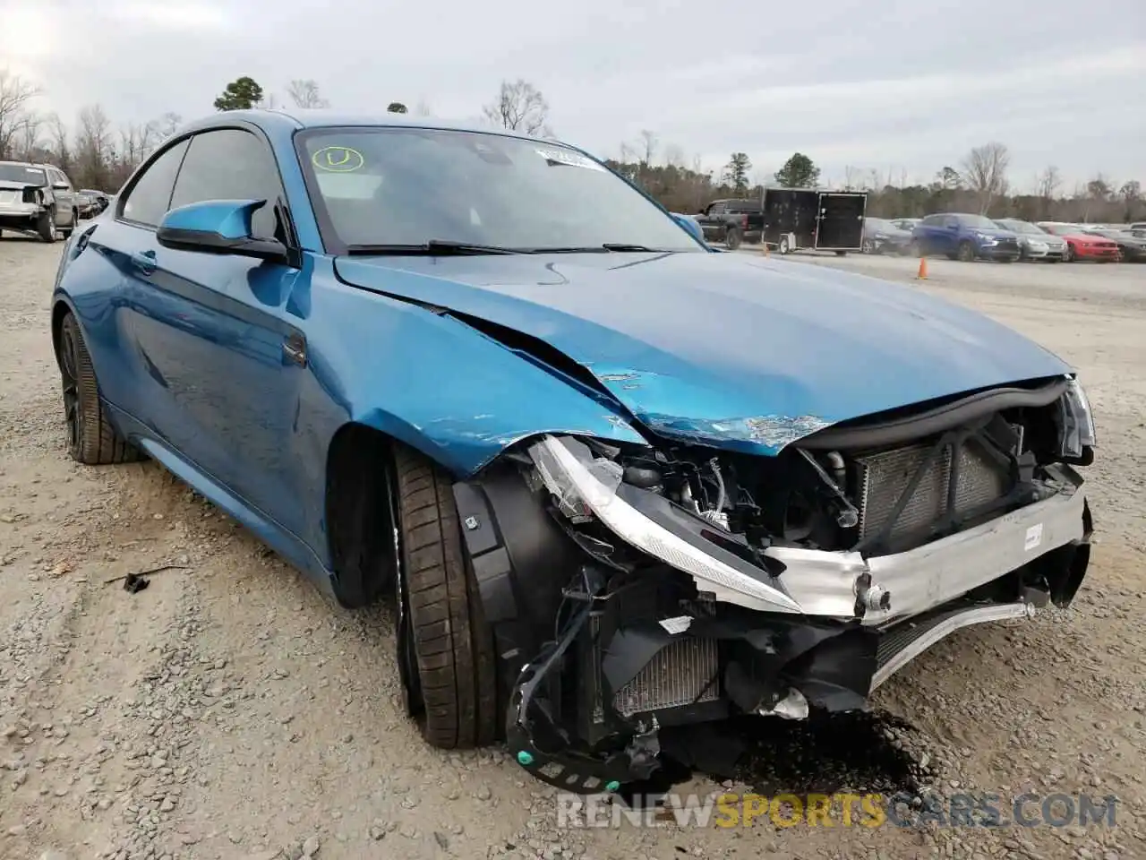 1 Photograph of a damaged car WBS2U7C53KVB08949 BMW M2 2019