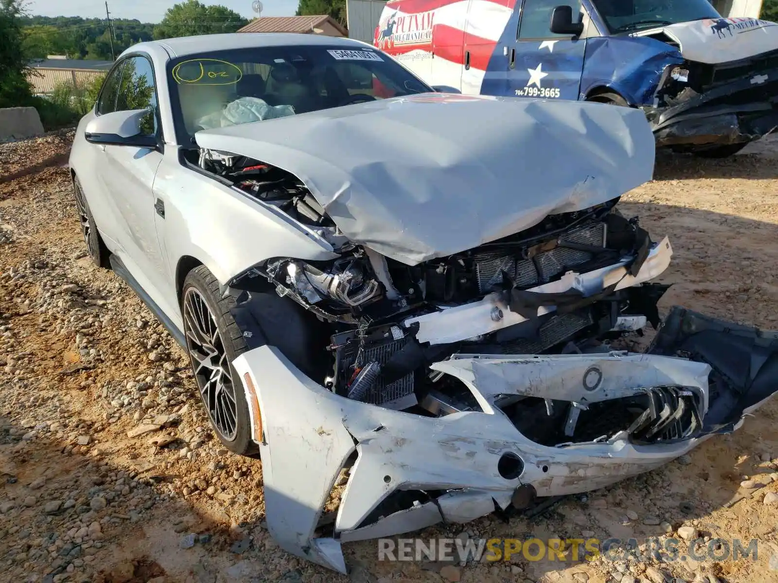 1 Photograph of a damaged car WBS2U7C54KVJ07662 BMW M2 2019