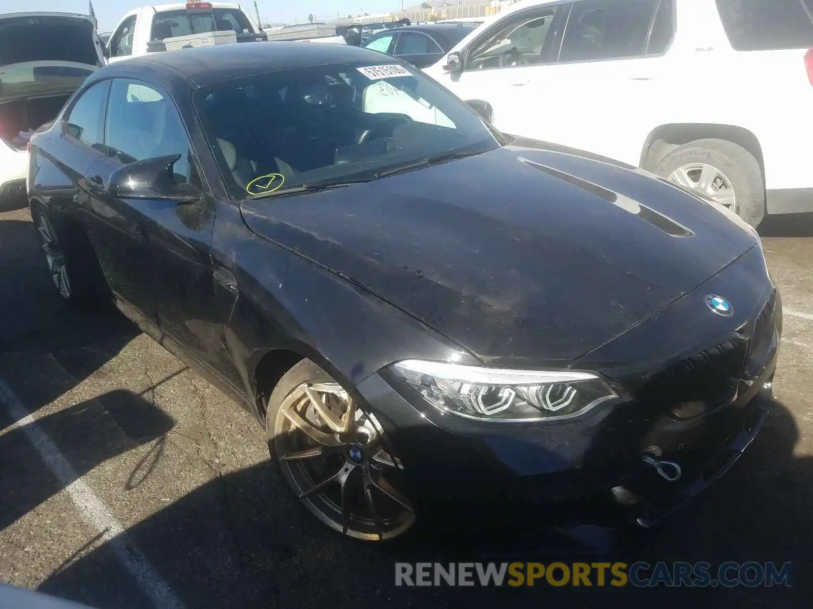 1 Photograph of a damaged car WBS2U7C55K7D06890 BMW M2 2019