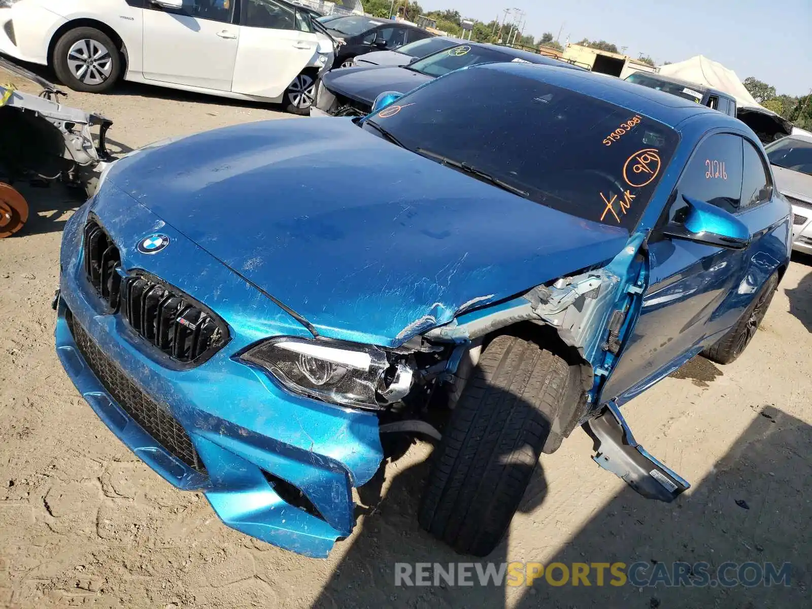 2 Photograph of a damaged car WBS2U7C56K7D33452 BMW M2 2019