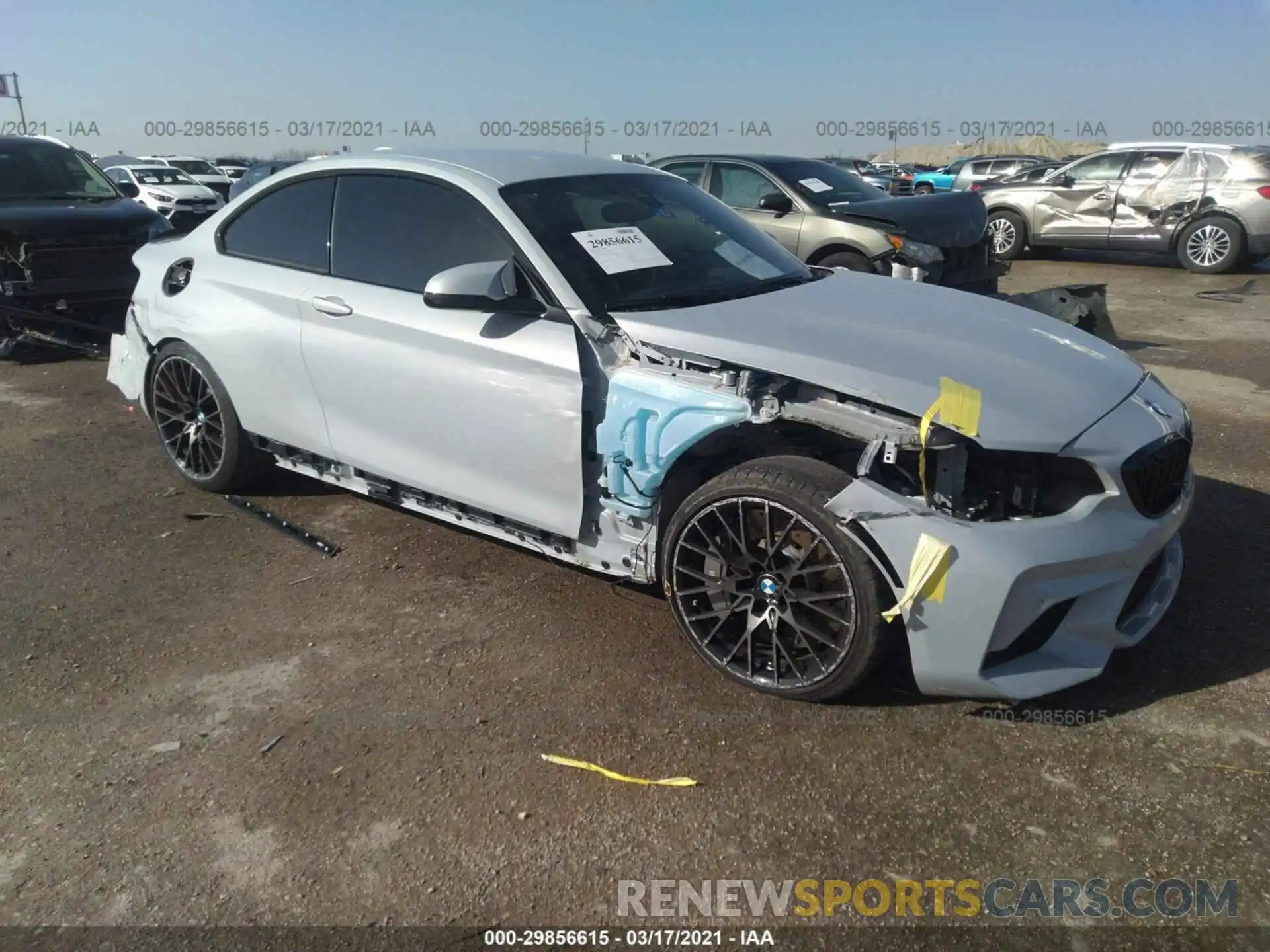 1 Photograph of a damaged car WBS2U7C57K7D03439 BMW M2 2019