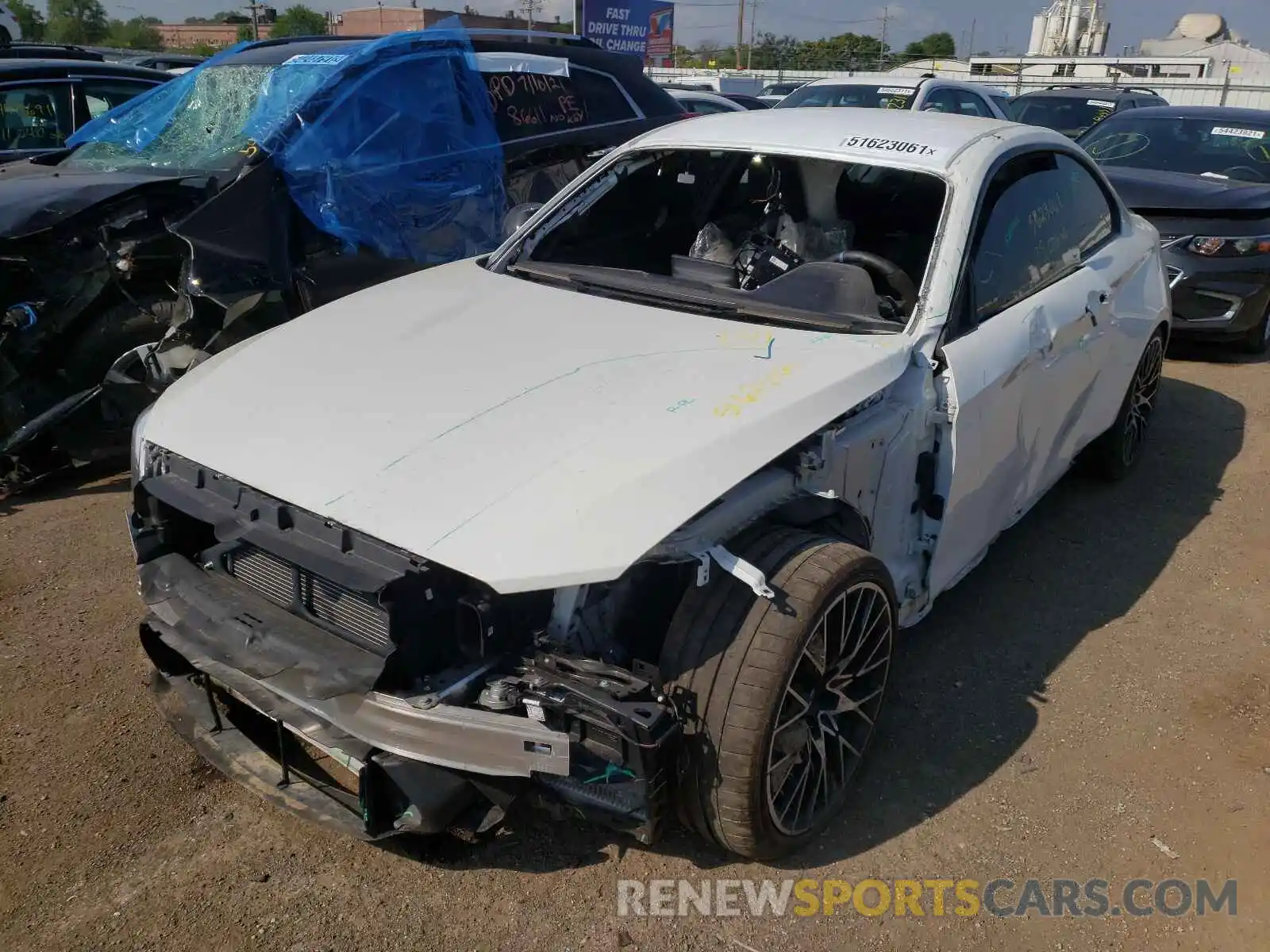 2 Photograph of a damaged car WBS2U7C57KVB09019 BMW M2 2019