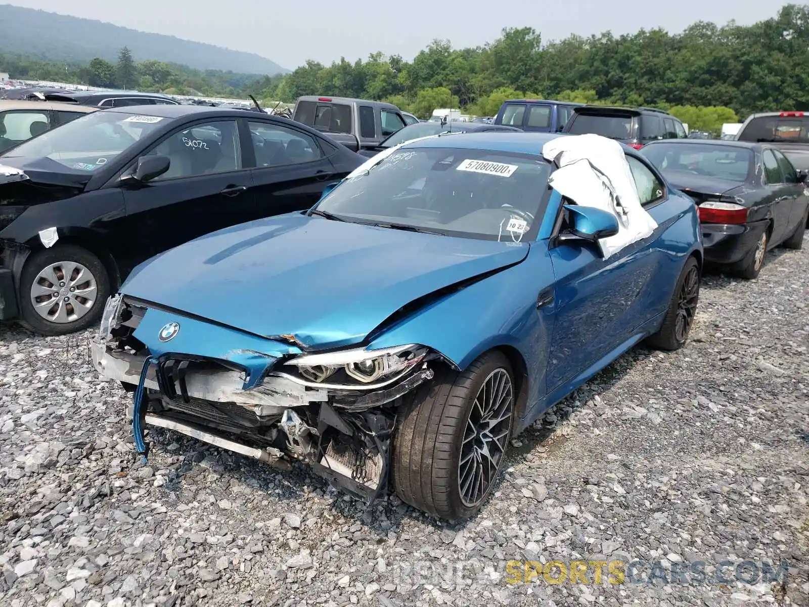 2 Photograph of a damaged car WBS2U7C57KVB09103 BMW M2 2019