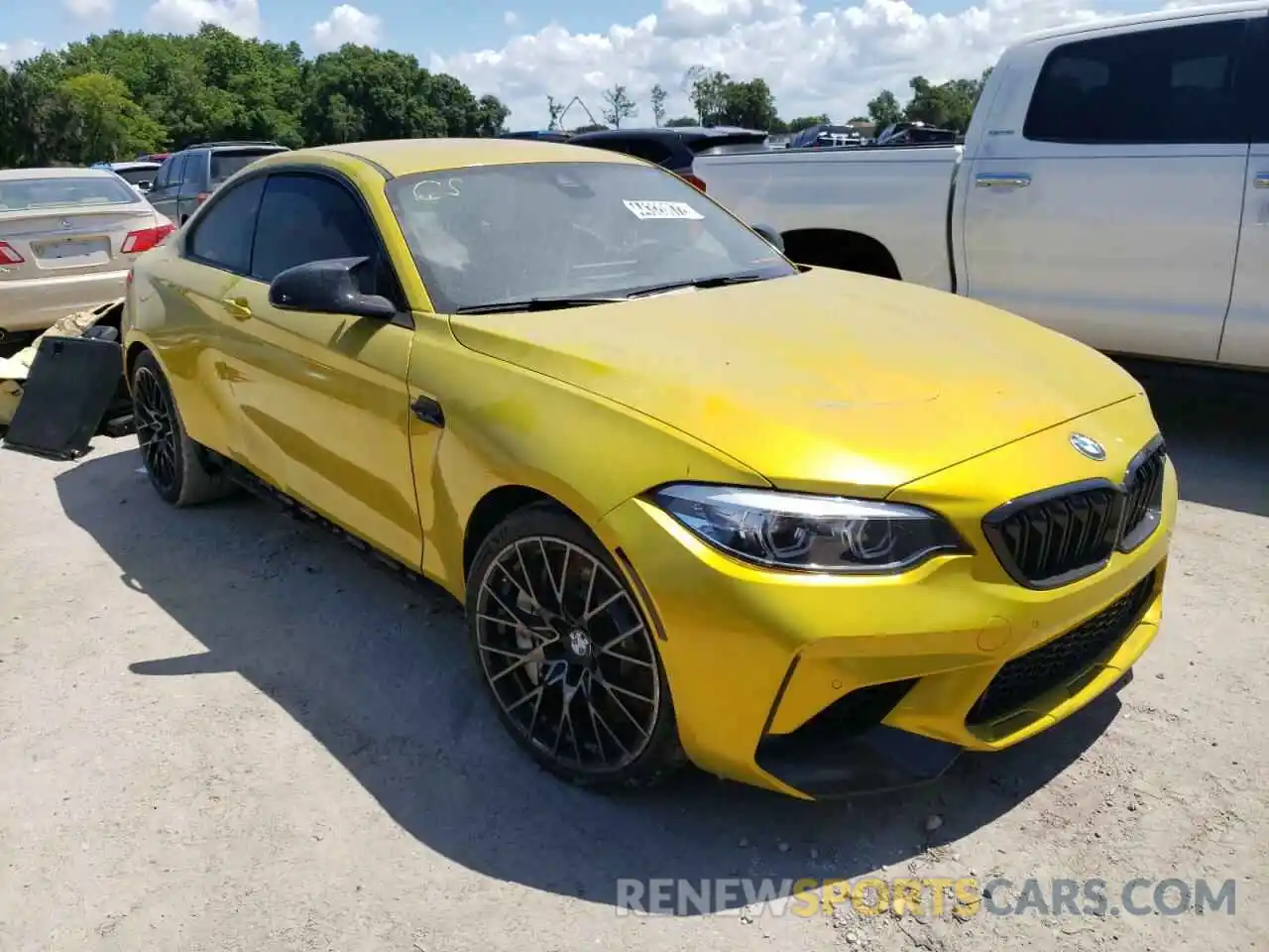 1 Photograph of a damaged car WBS2U7C01L7E49132 BMW M2 2020