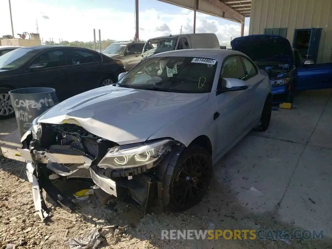 2 Photograph of a damaged car WBS2U7C02L7E75058 BMW M2 2020