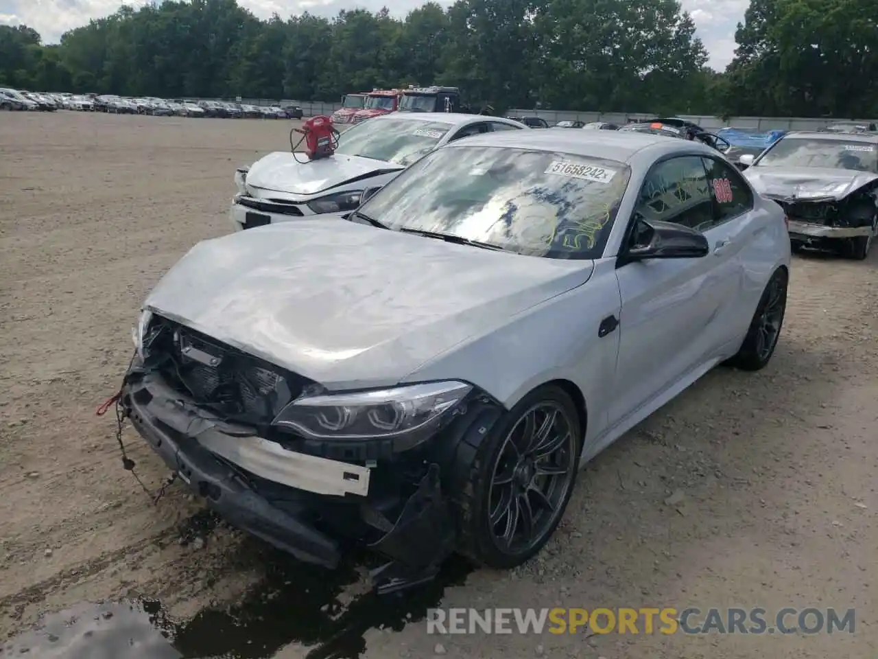 2 Photograph of a damaged car WBS2U7C03L7E67857 BMW M2 2020