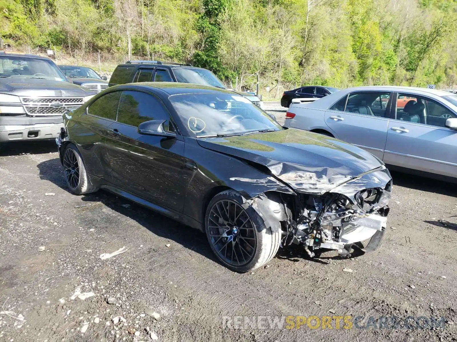 1 Photograph of a damaged car WBS2U7C03L7F80563 BMW M2 2020