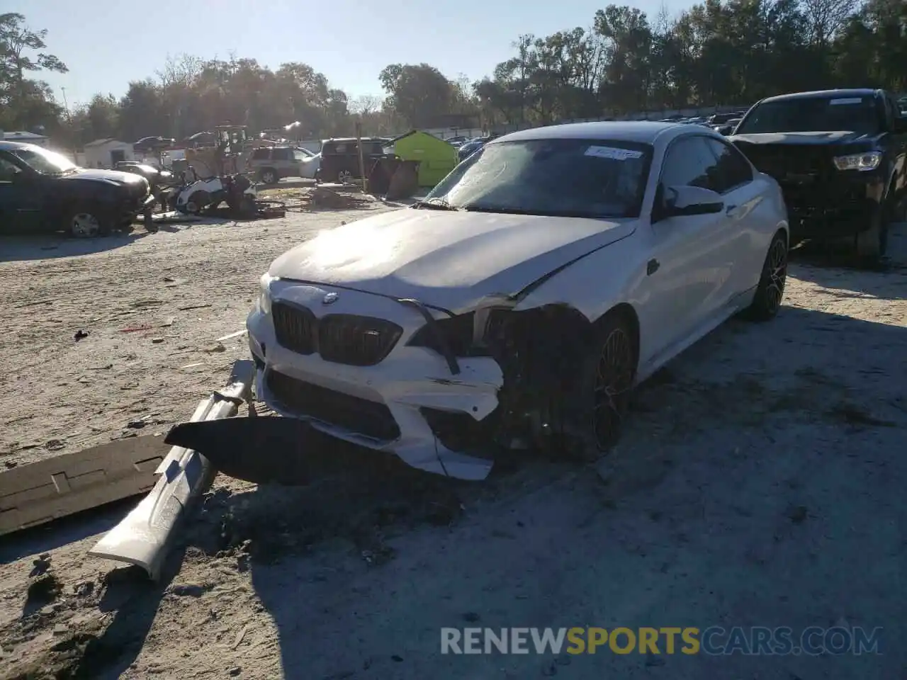 2 Photograph of a damaged car WBS2U7C04L7E43700 BMW M2 2020