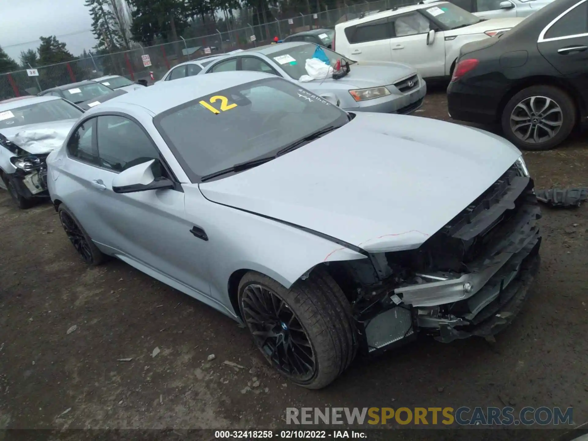 1 Photograph of a damaged car WBS2U7C05L7E96406 BMW M2 2020