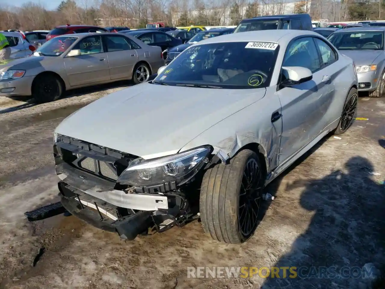 2 Photograph of a damaged car WBS2U7C06L7E14411 BMW M2 2020