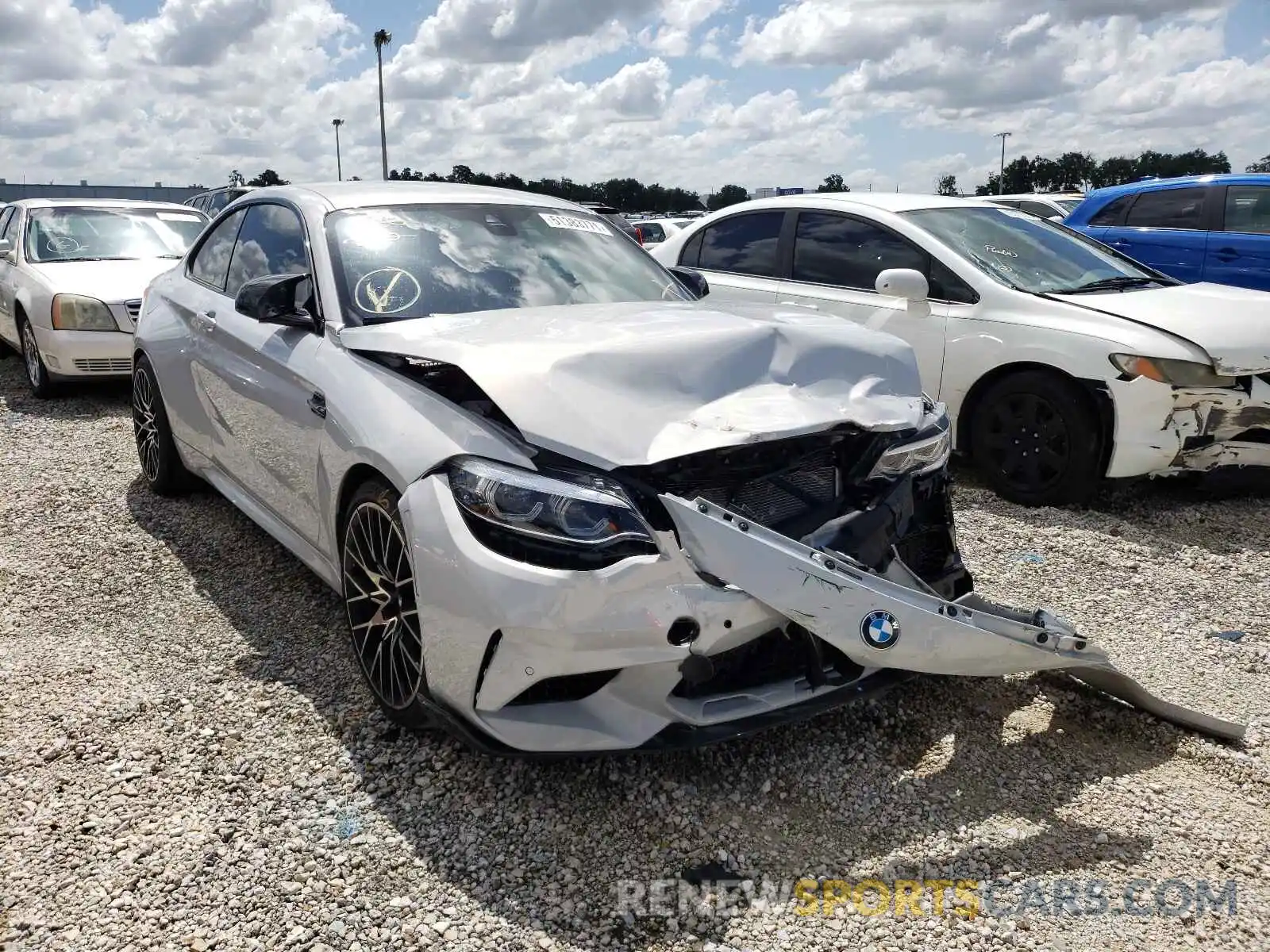 1 Photograph of a damaged car WBS2U7C07L7D76672 BMW M2 2020