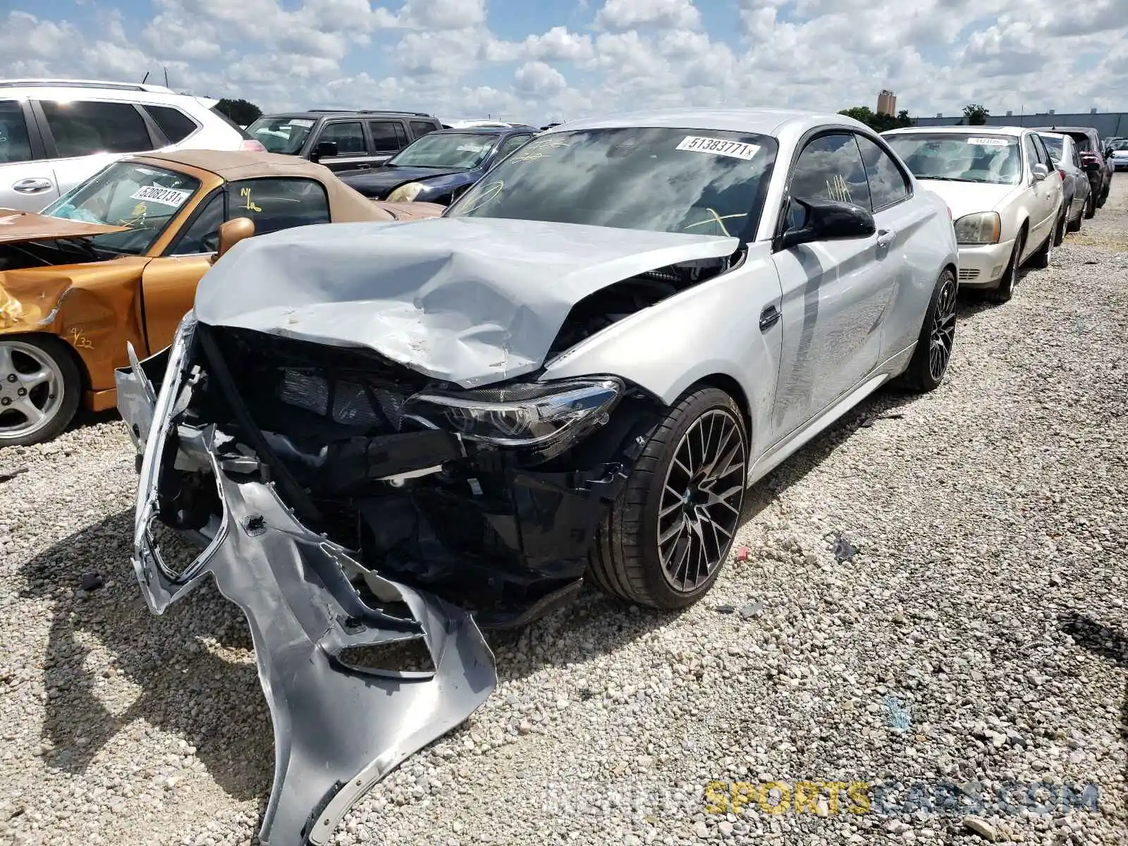 2 Photograph of a damaged car WBS2U7C07L7D76672 BMW M2 2020