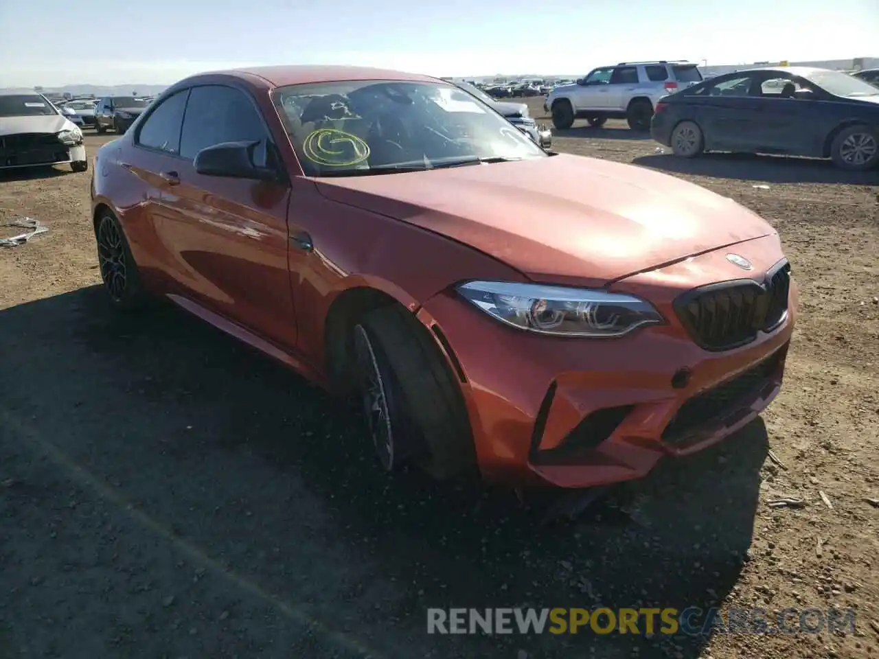 1 Photograph of a damaged car WBS2U7C07L7E17060 BMW M2 2020