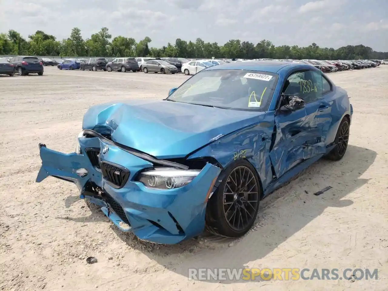 2 Photograph of a damaged car WBS2U7C07L7F73356 BMW M2 2020