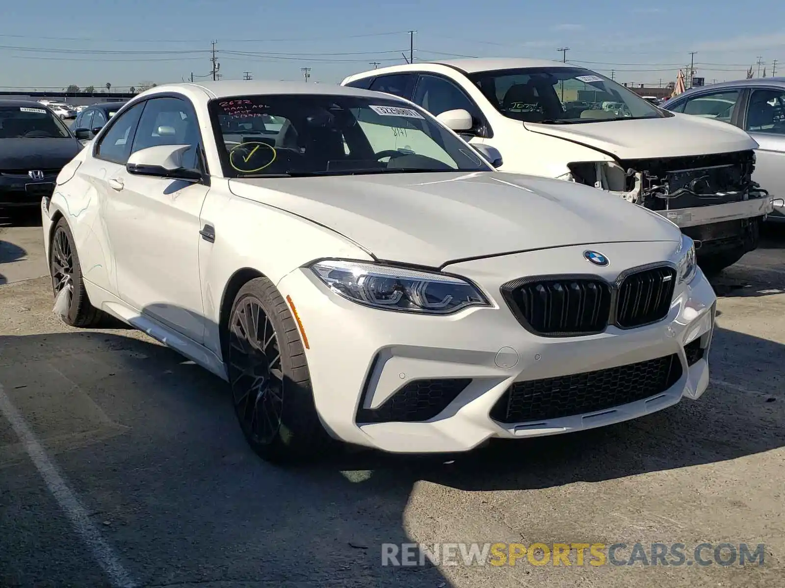 1 Photograph of a damaged car WBS2U7C08L7E52657 BMW M2 2020