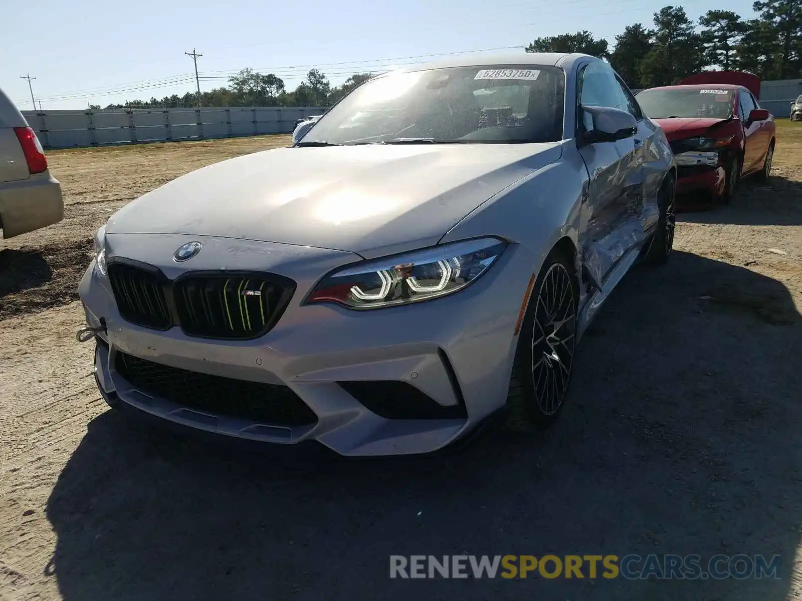 2 Photograph of a damaged car WBS2U7C09L7F03129 BMW M2 2020