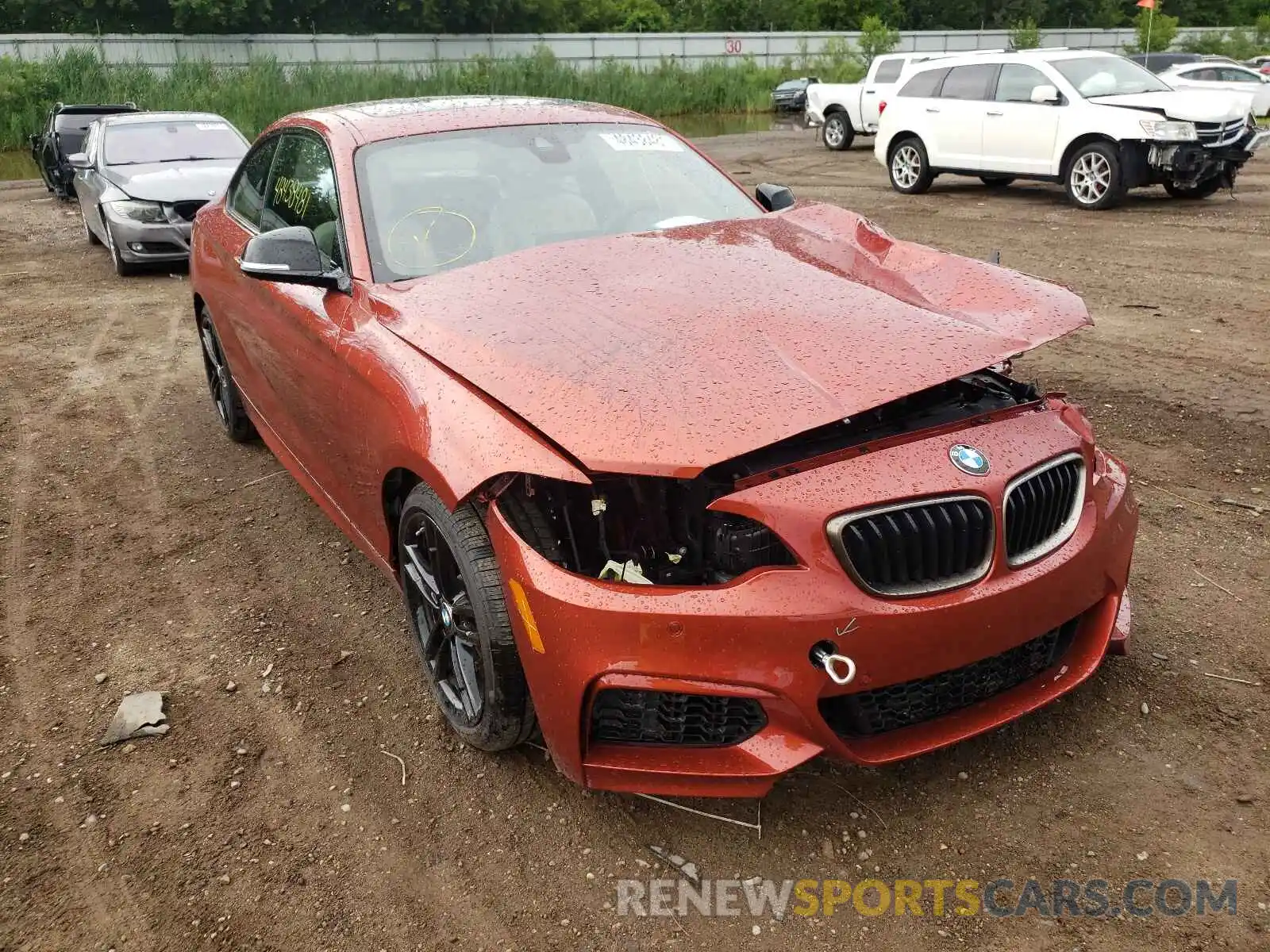 1 Photograph of a damaged car WBA2J7C0XM7G56603 BMW M2 2021