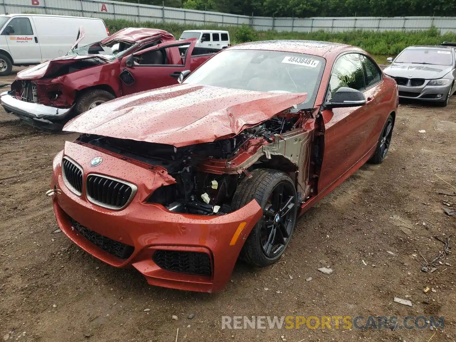 2 Photograph of a damaged car WBA2J7C0XM7G56603 BMW M2 2021