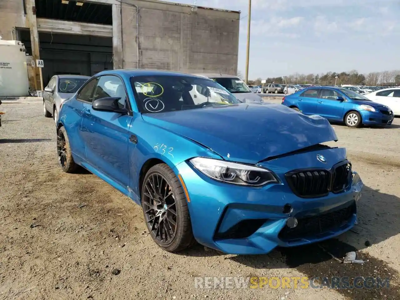 1 Photograph of a damaged car WBS2U7C03M7G58535 BMW M2 2021