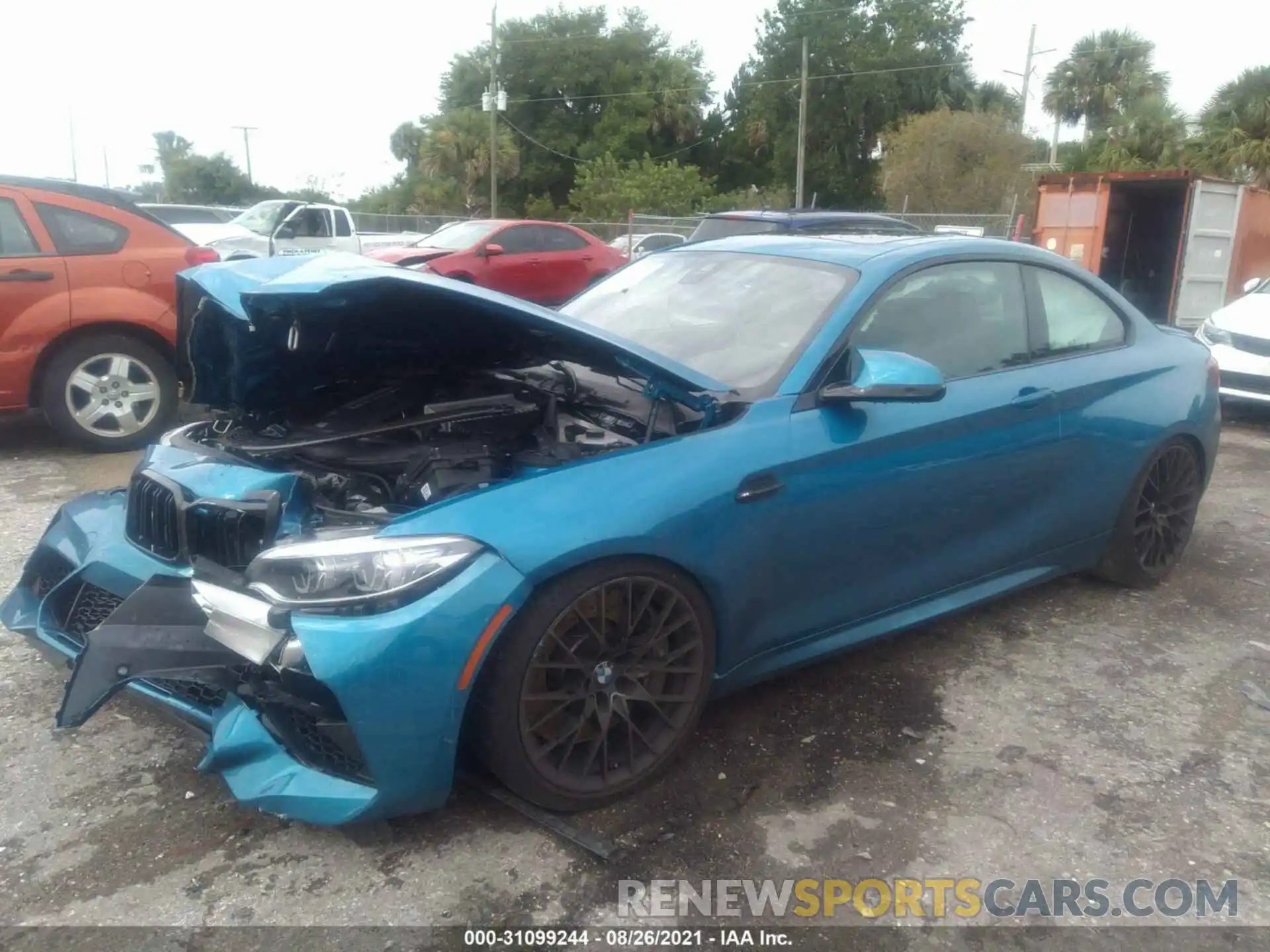 2 Photograph of a damaged car WBS2U7C04M7G98848 BMW M2 2021