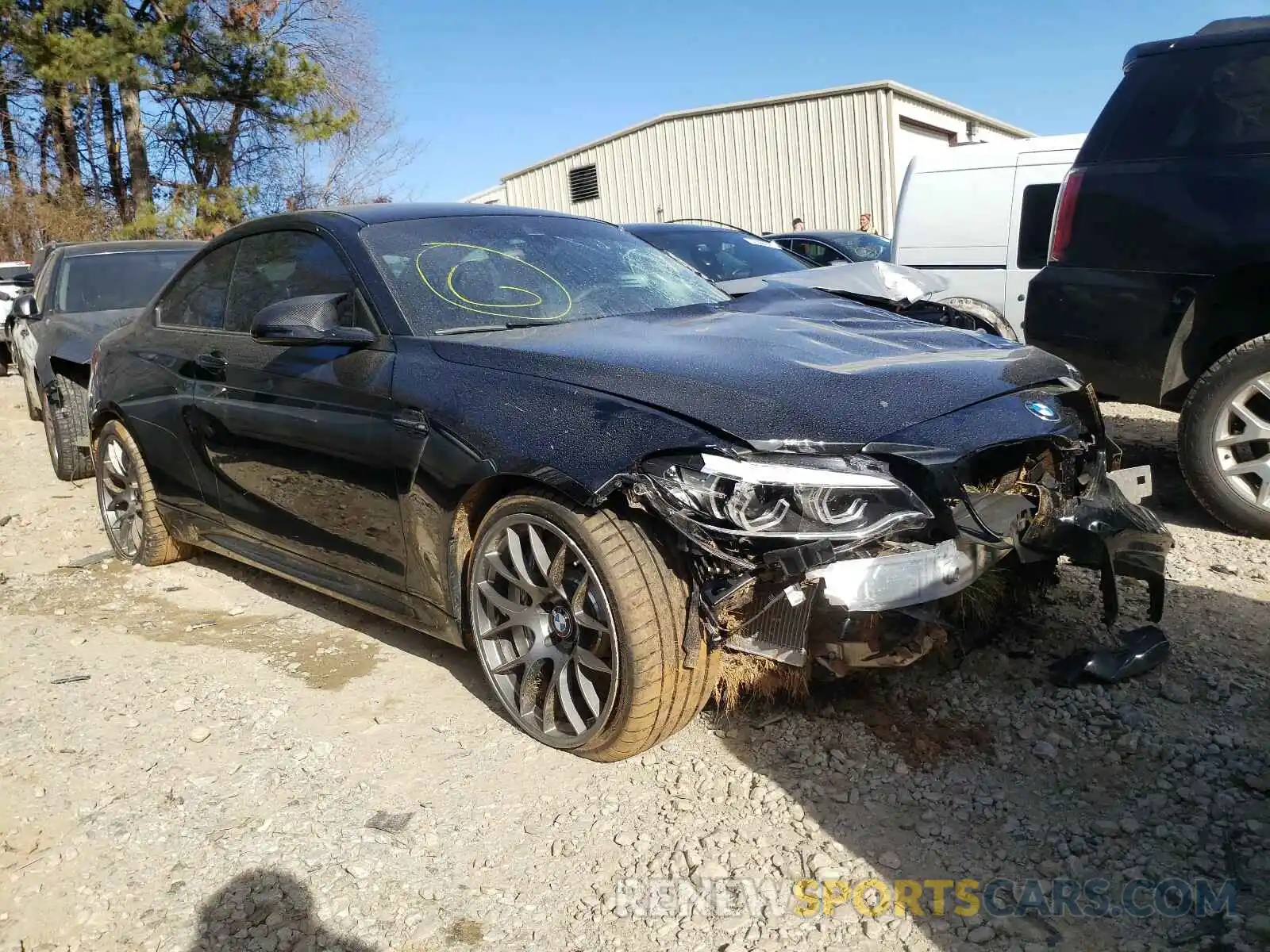 1 Photograph of a damaged car WBS2U7C05M7G30557 BMW M2 2021