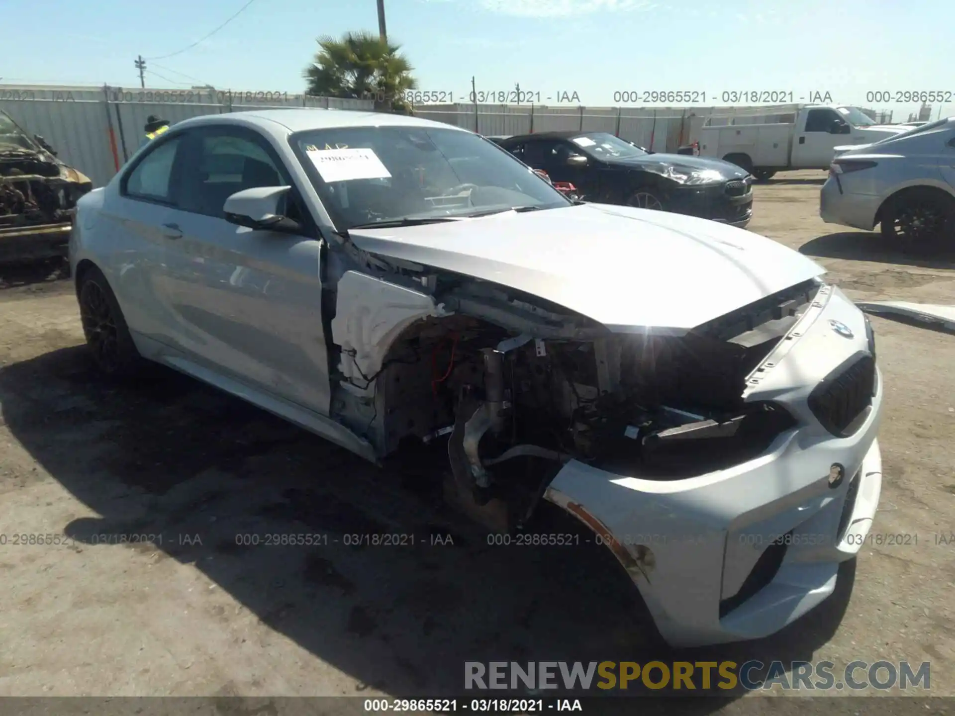 1 Photograph of a damaged car WBS2U7C05M7G71383 BMW M2 2021