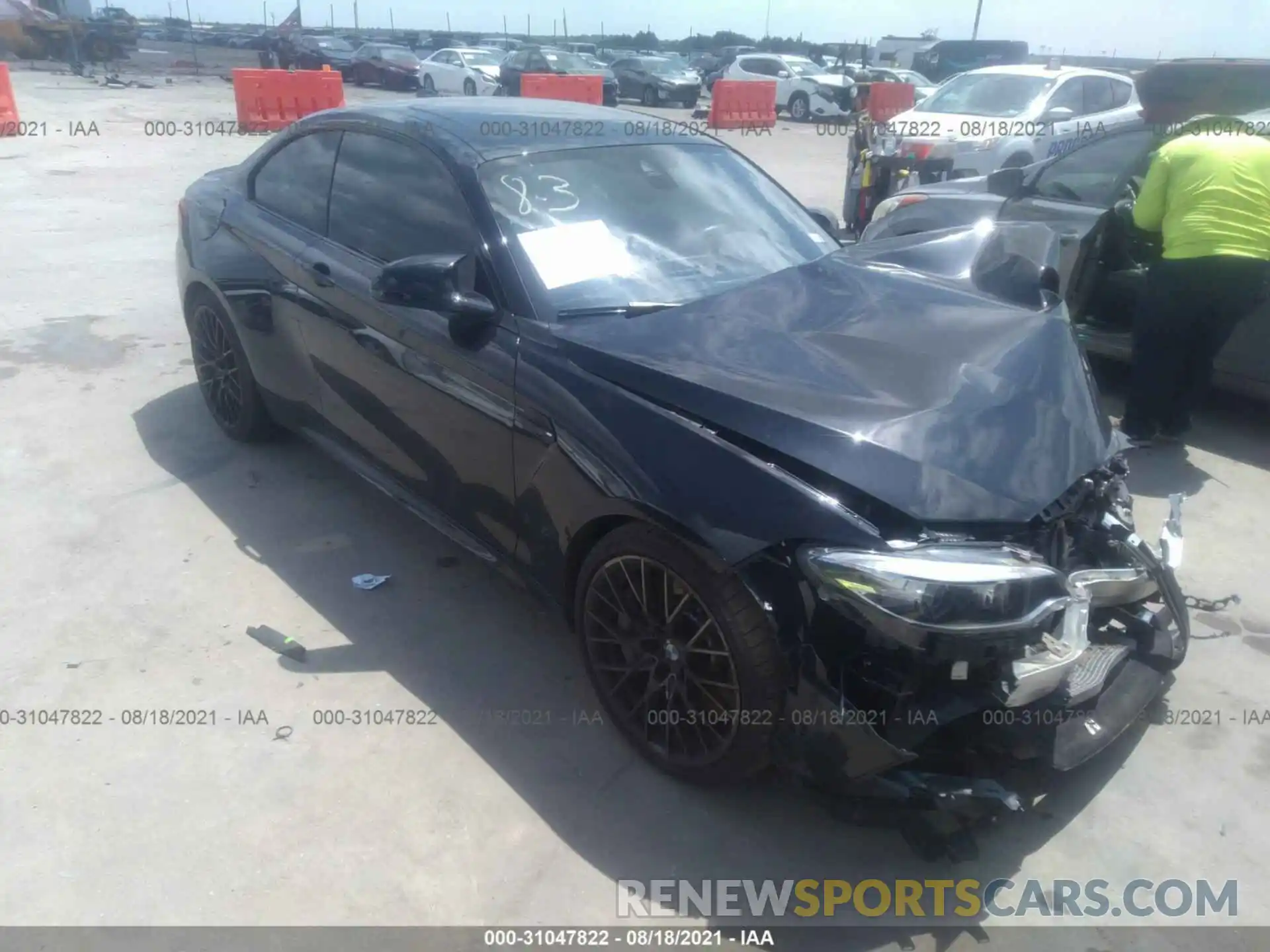 1 Photograph of a damaged car WBS2U7C09M7G44607 BMW M2 2021