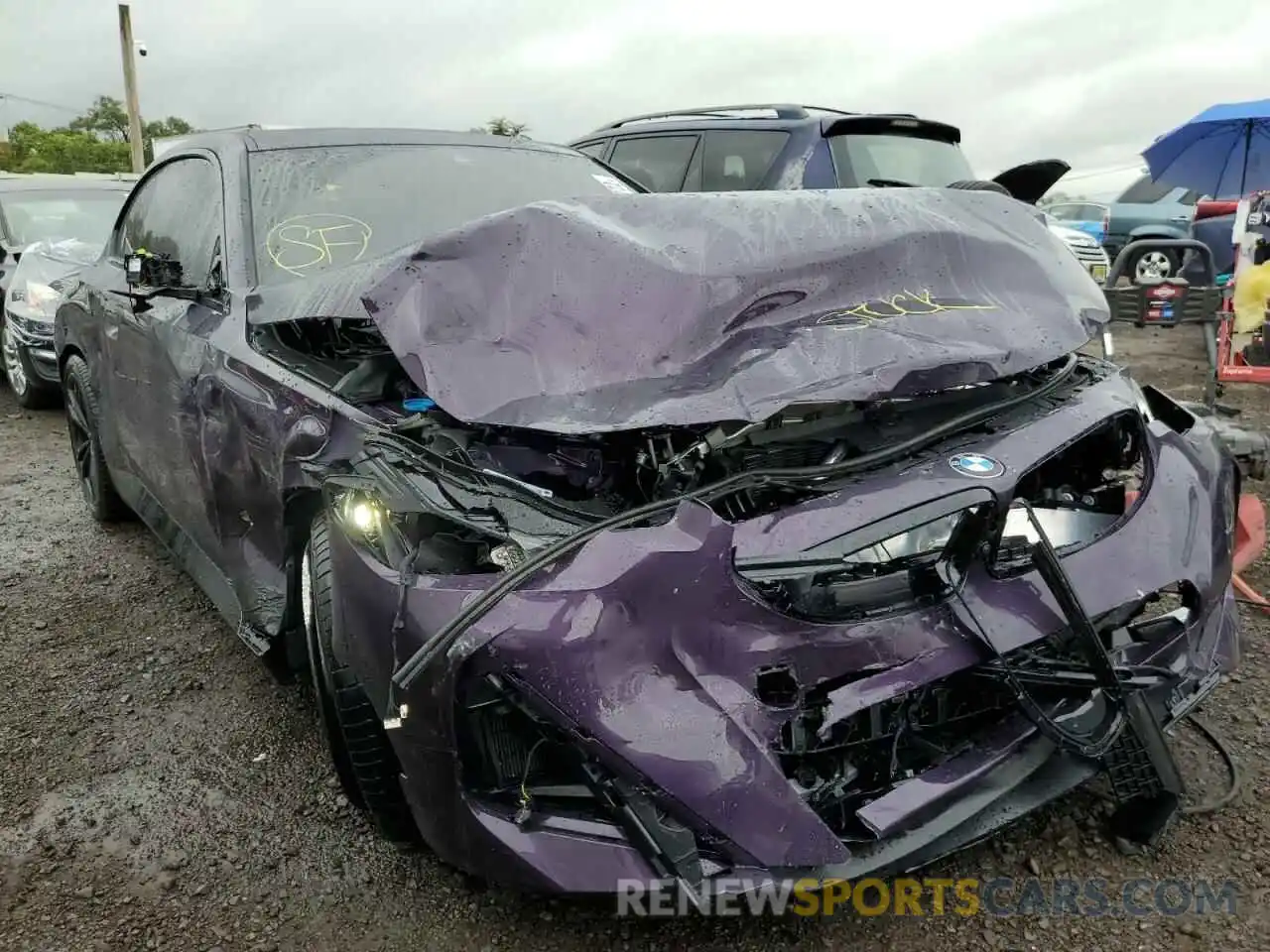 1 Photograph of a damaged car 3MW53CM01N8C76576 BMW M2 2022