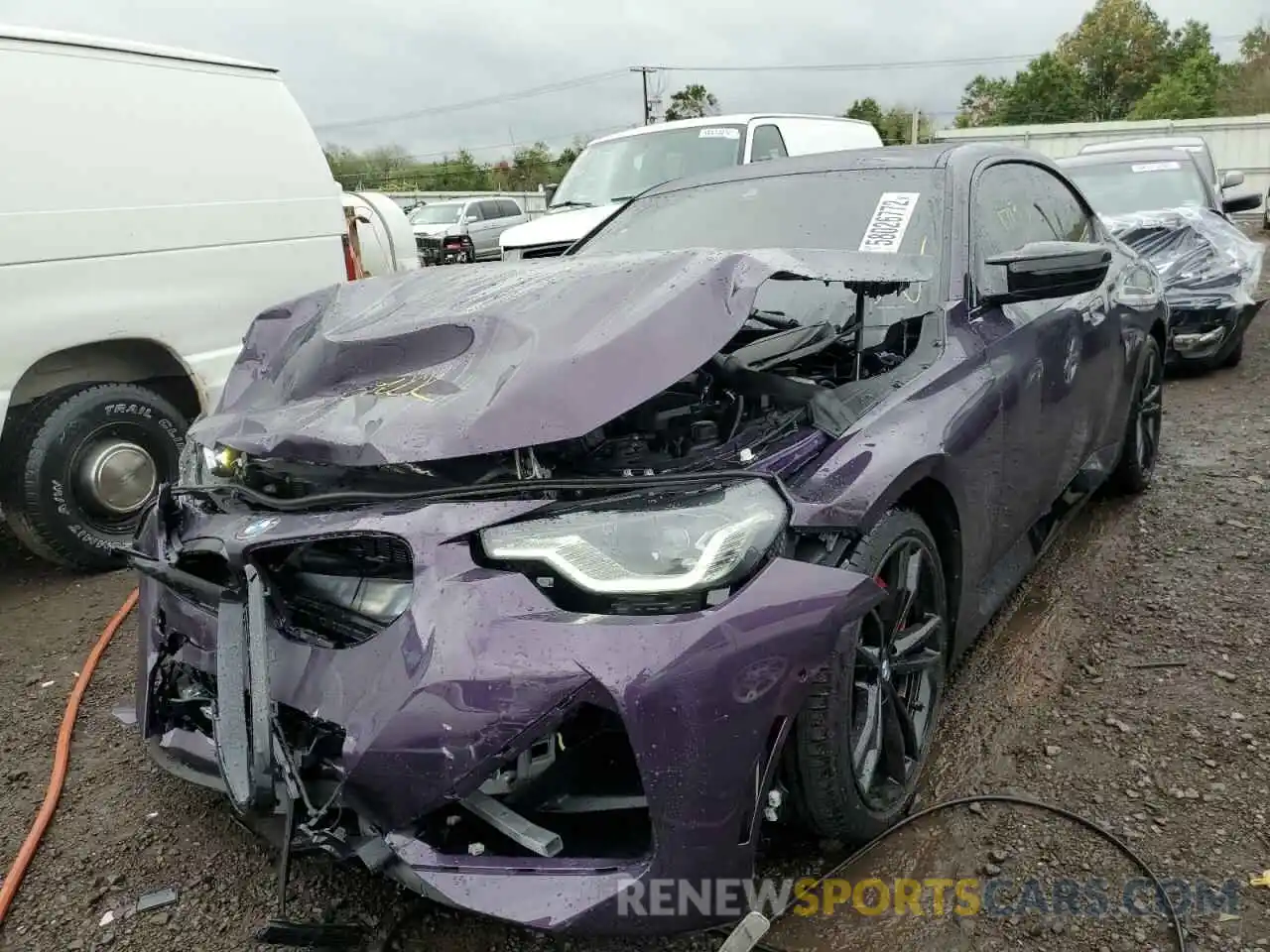 2 Photograph of a damaged car 3MW53CM01N8C76576 BMW M2 2022