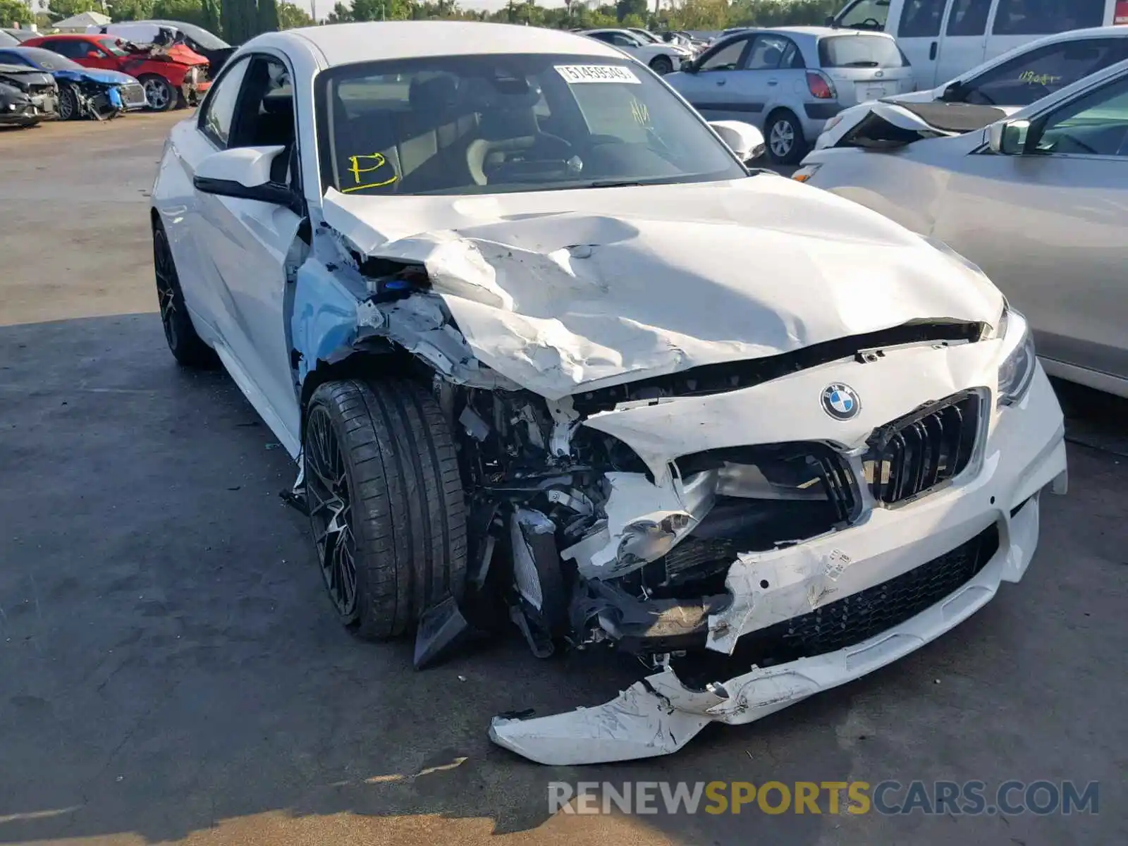 1 Photograph of a damaged car WBS2U7C50KVB09332 BMW M2 COMPETI 2019