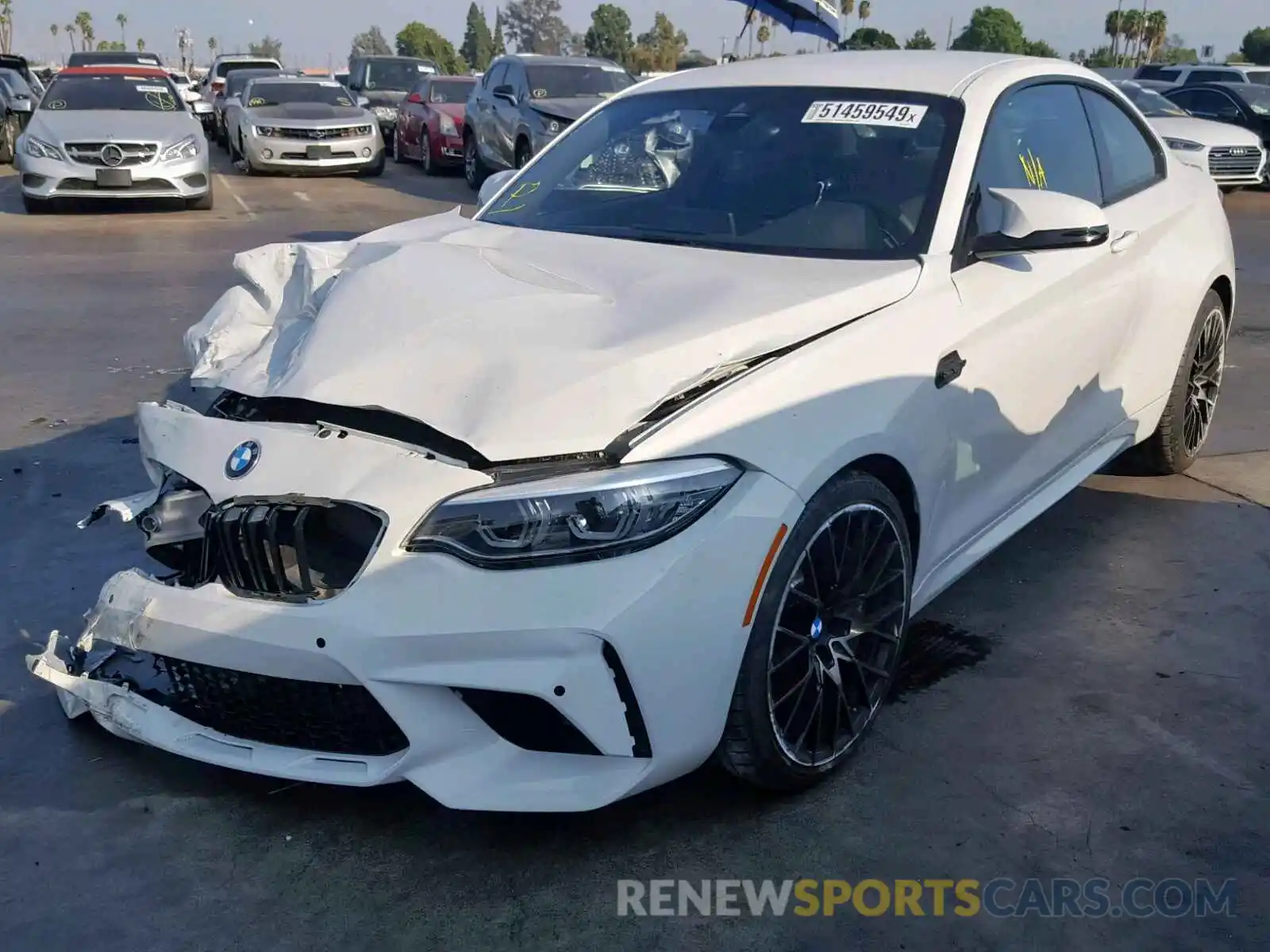 2 Photograph of a damaged car WBS2U7C50KVB09332 BMW M2 COMPETI 2019