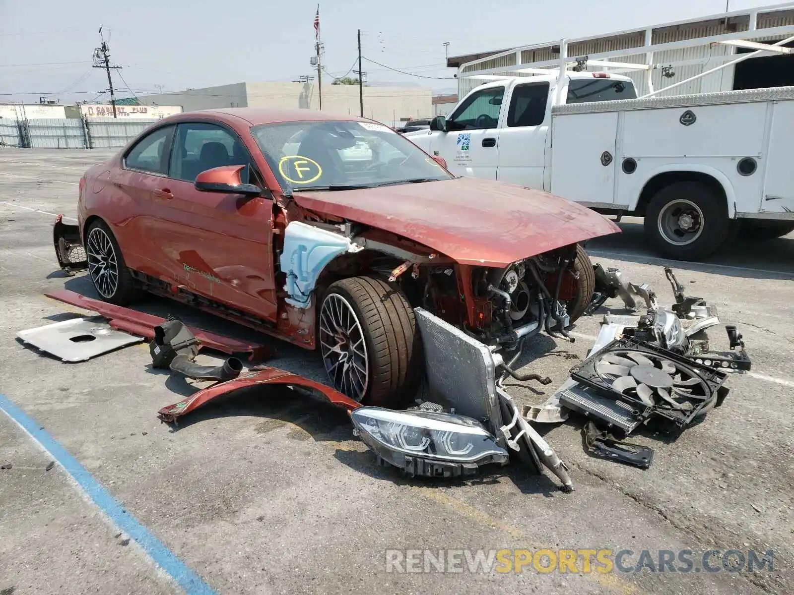 1 Photograph of a damaged car WBS2U7C59KVB08938 BMW M2 COMPETI 2019