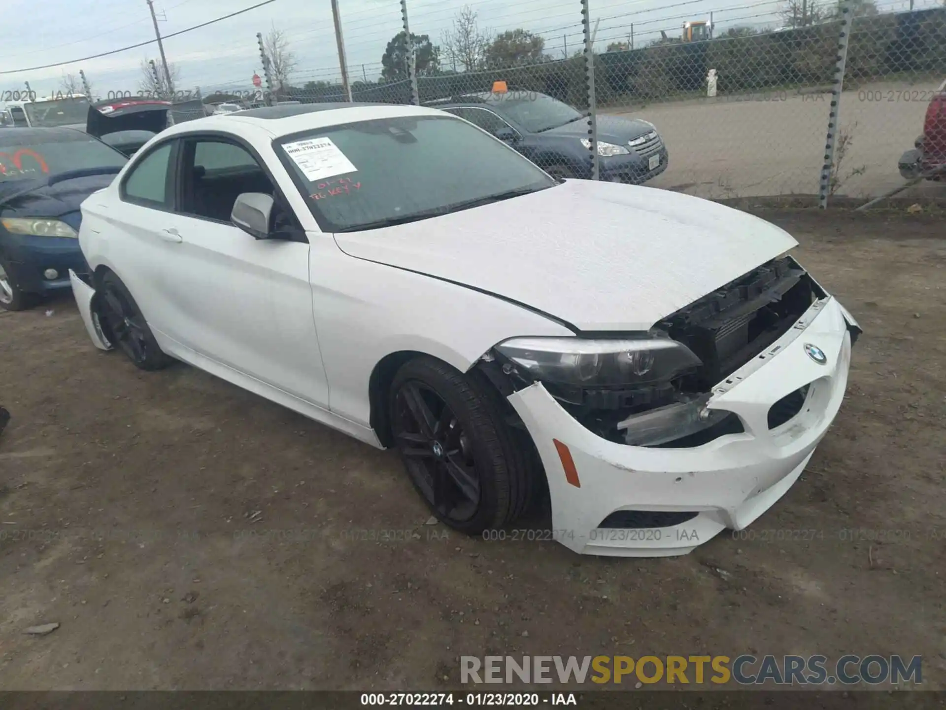 1 Photograph of a damaged car WBA2J5C51KVC07898 BMW M240I 2019