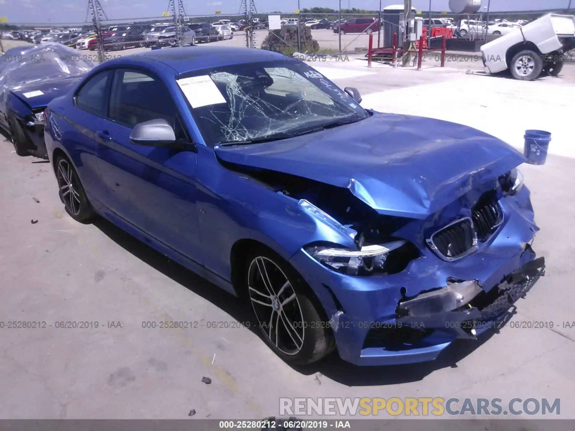 1 Photograph of a damaged car WBA2J5C58KVC07705 BMW M240I 2019