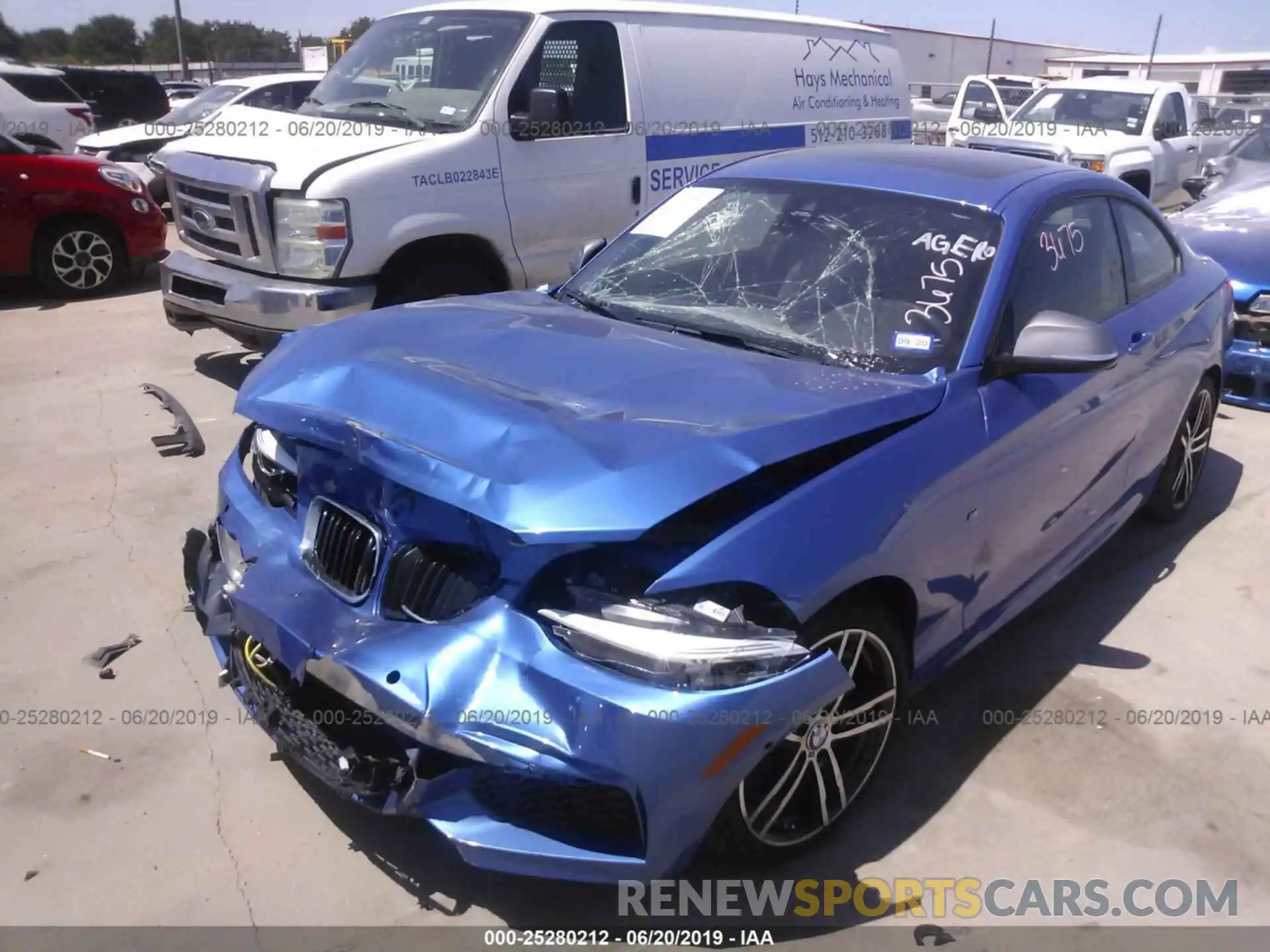 2 Photograph of a damaged car WBA2J5C58KVC07705 BMW M240I 2019