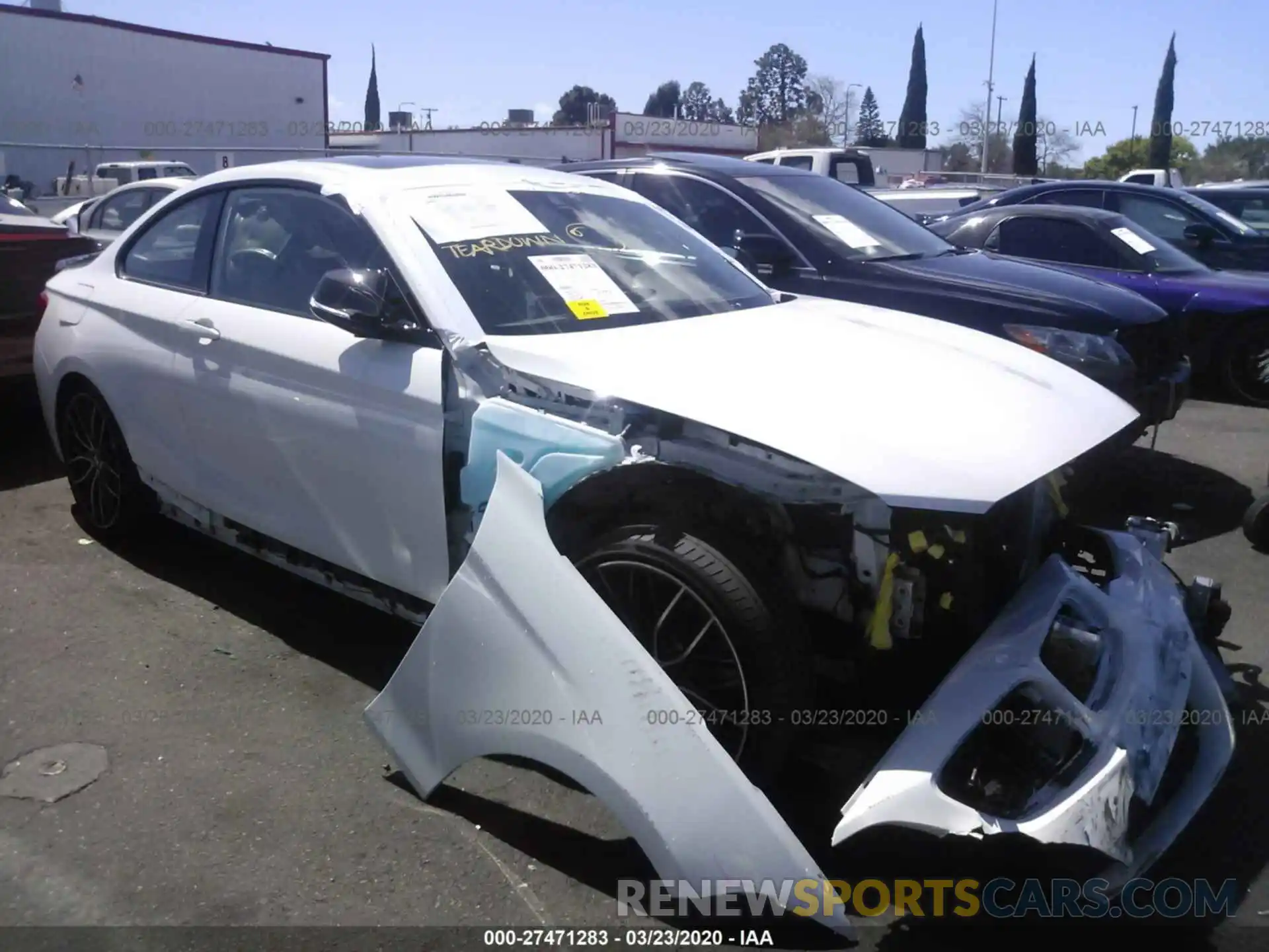 1 Photograph of a damaged car WBA2J7C59KVD61187 BMW M240XI 2019