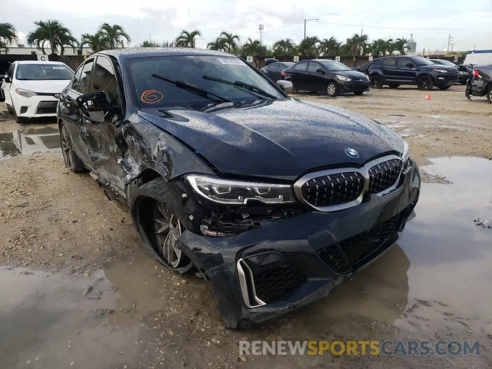 1 Photograph of a damaged car 3MW5U7J01L8B24478 BMW M3 2020