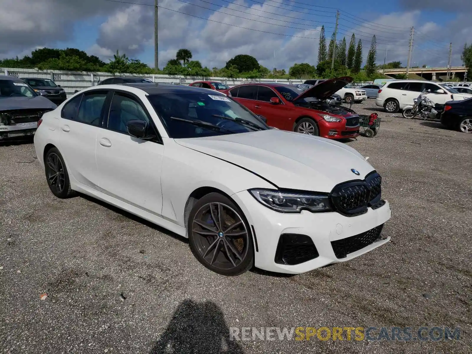 1 Photograph of a damaged car 3MW5U7J01L8B35352 BMW M3 2020