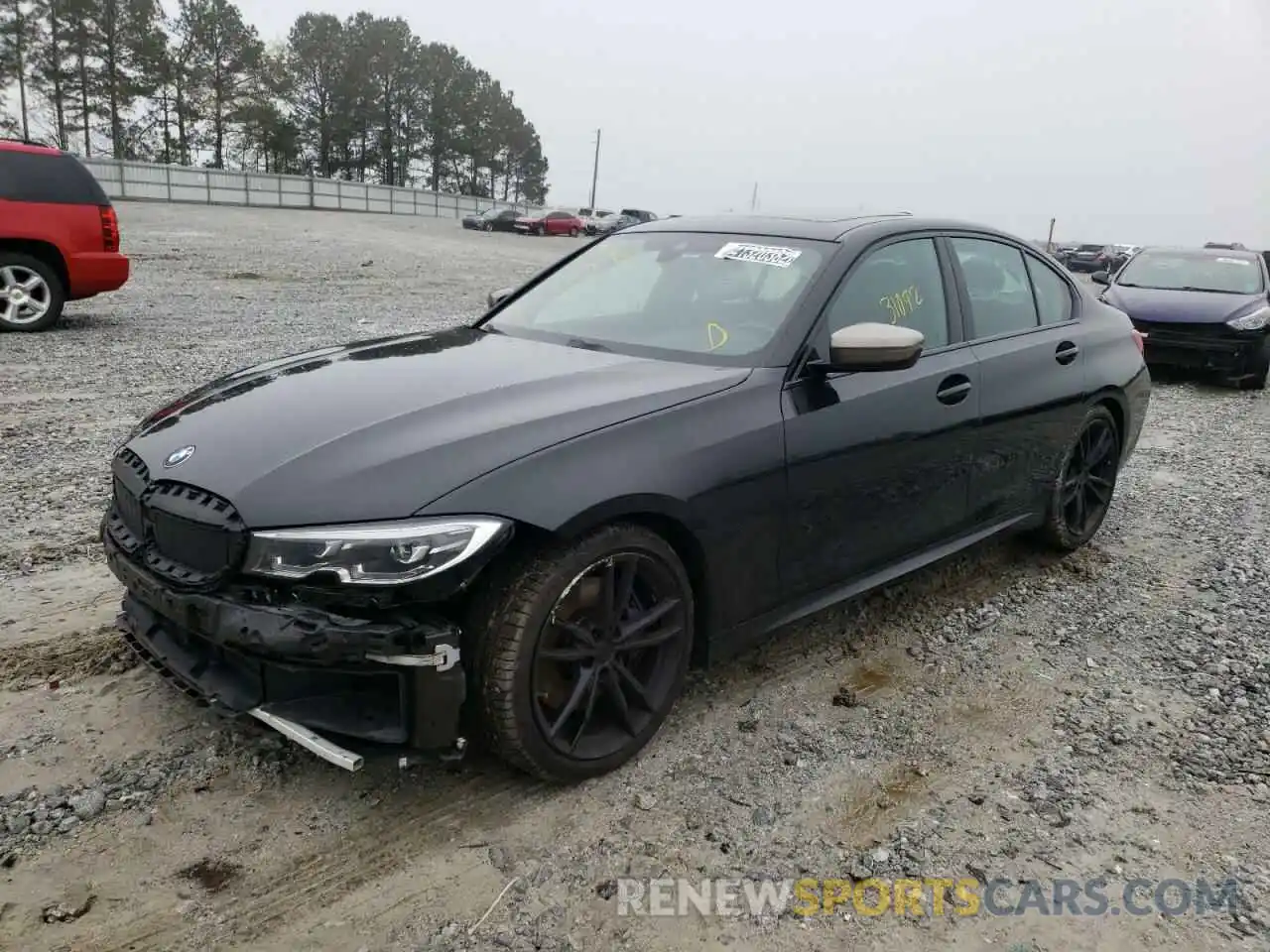 2 Photograph of a damaged car 3MW5U7J02L8B24344 BMW M3 2020