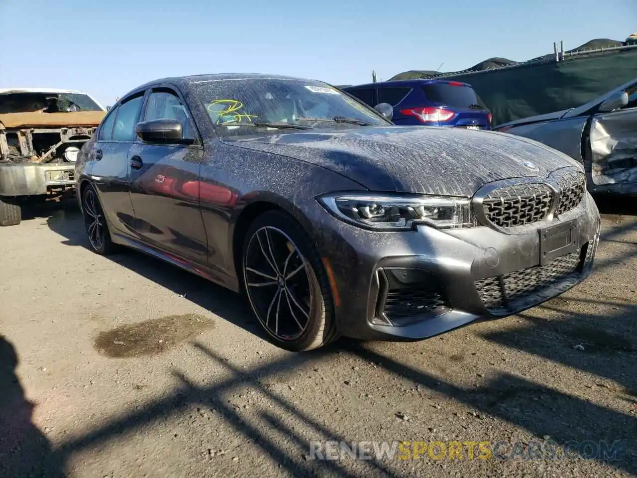 1 Photograph of a damaged car 3MW5U7J02L8B42844 BMW M3 2020