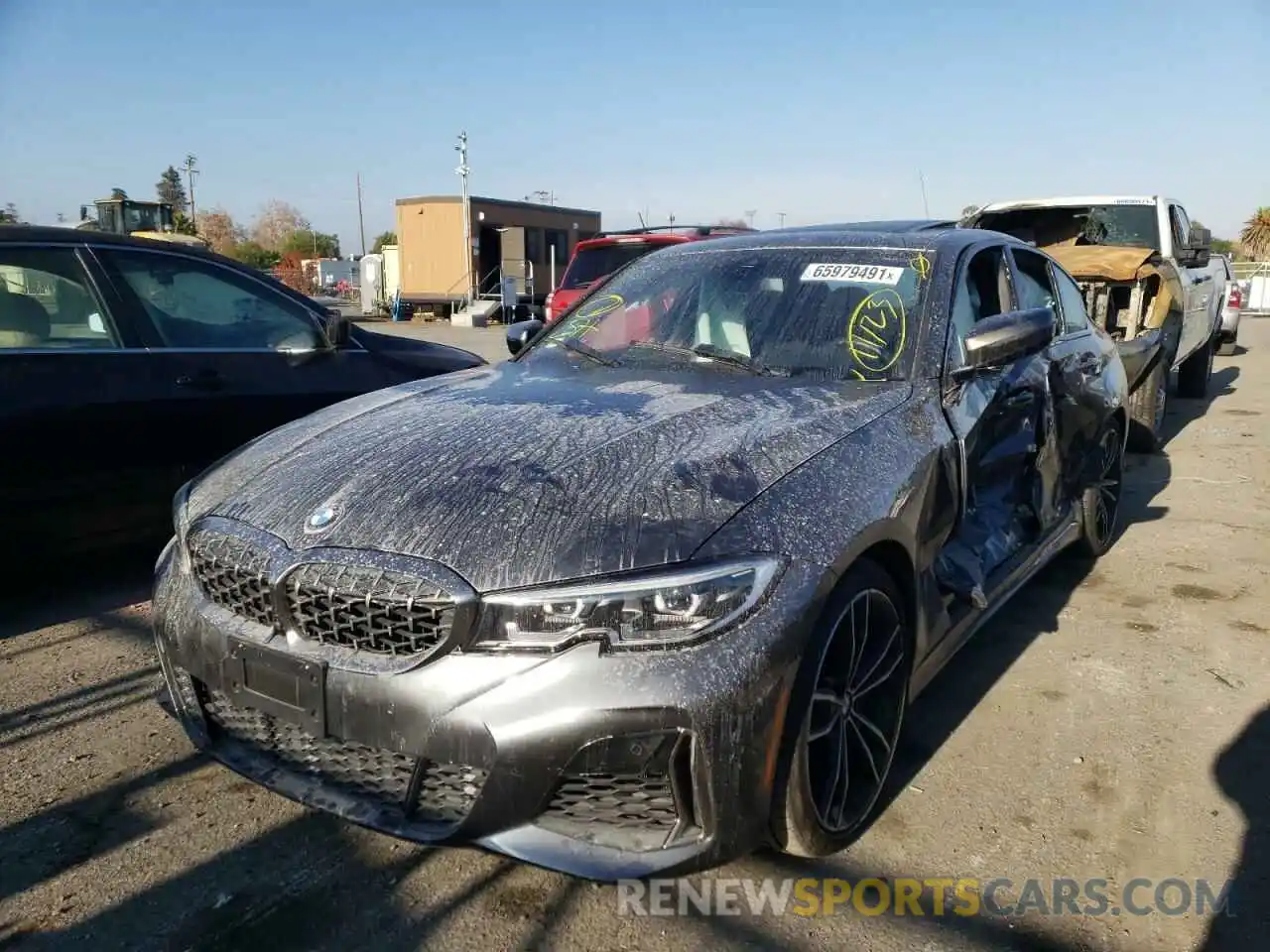 2 Photograph of a damaged car 3MW5U7J02L8B42844 BMW M3 2020