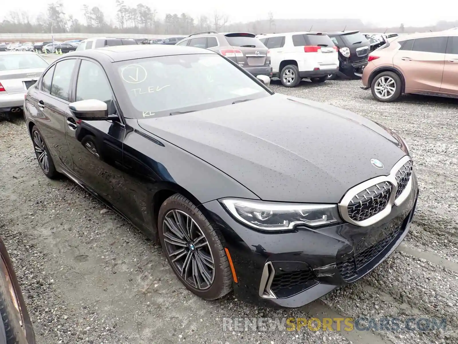 1 Photograph of a damaged car 3MW5U7J06L8B24296 BMW M3 2020