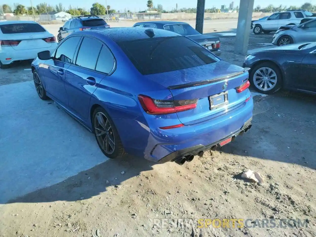 3 Photograph of a damaged car 3MW5U7J06L8B33211 BMW M3 2020