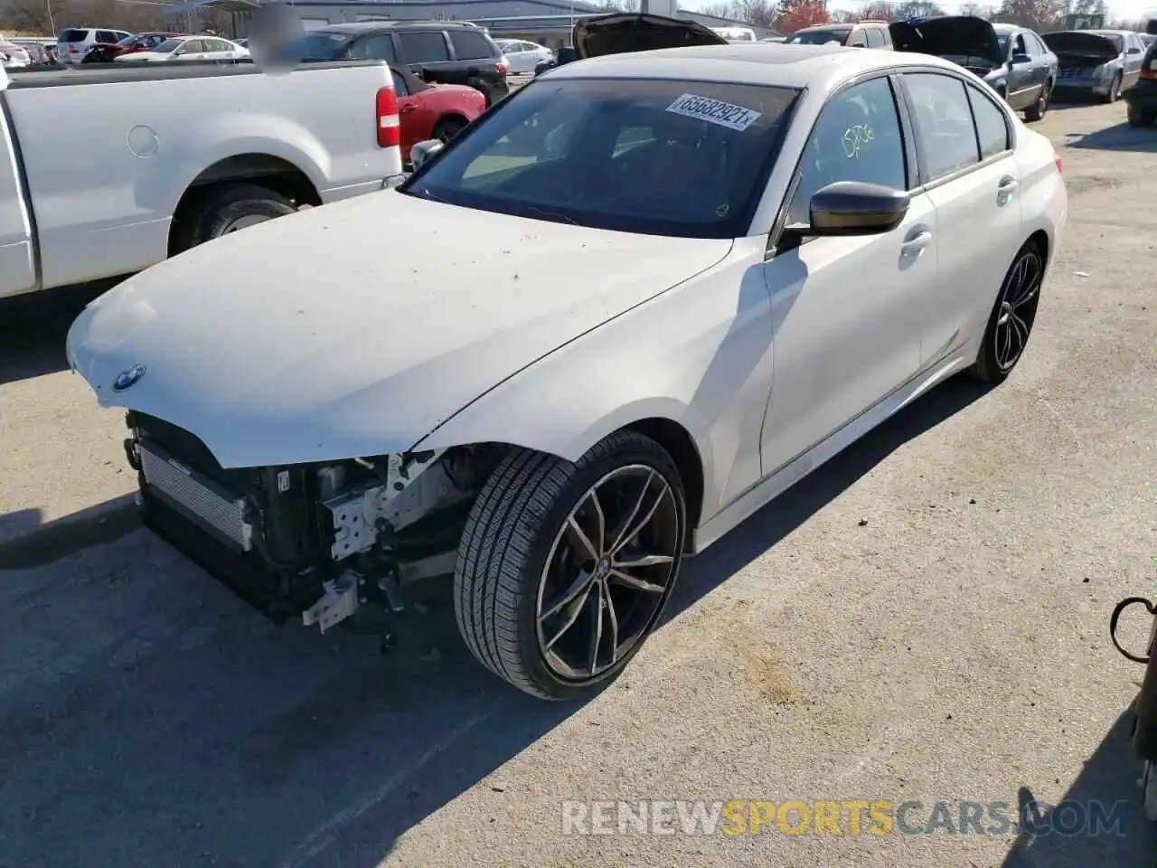 2 Photograph of a damaged car 3MW5U7J06L8B36058 BMW M3 2020